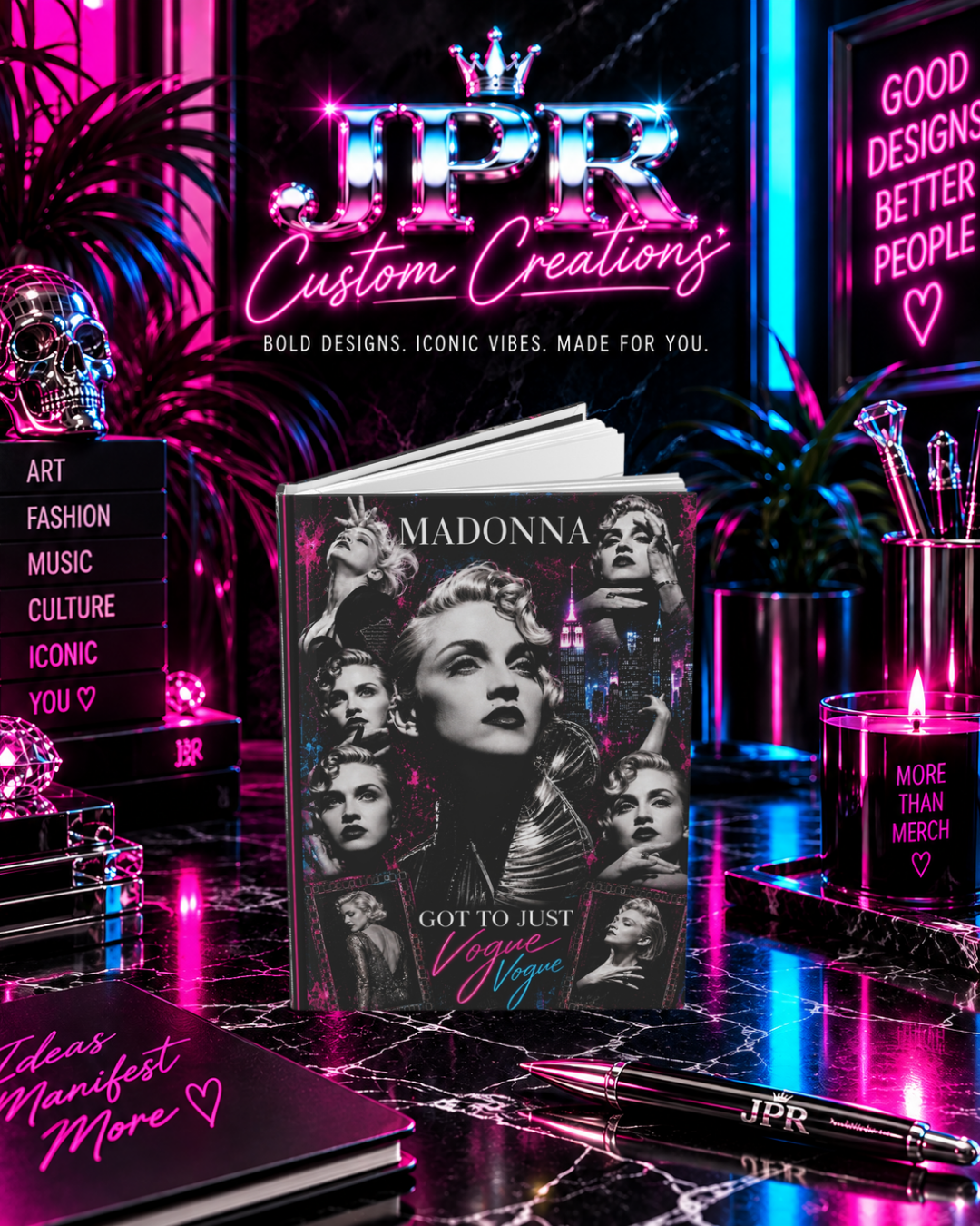 Madonna — Strike A Pose | Hardcover Journal Matte (Lined)
