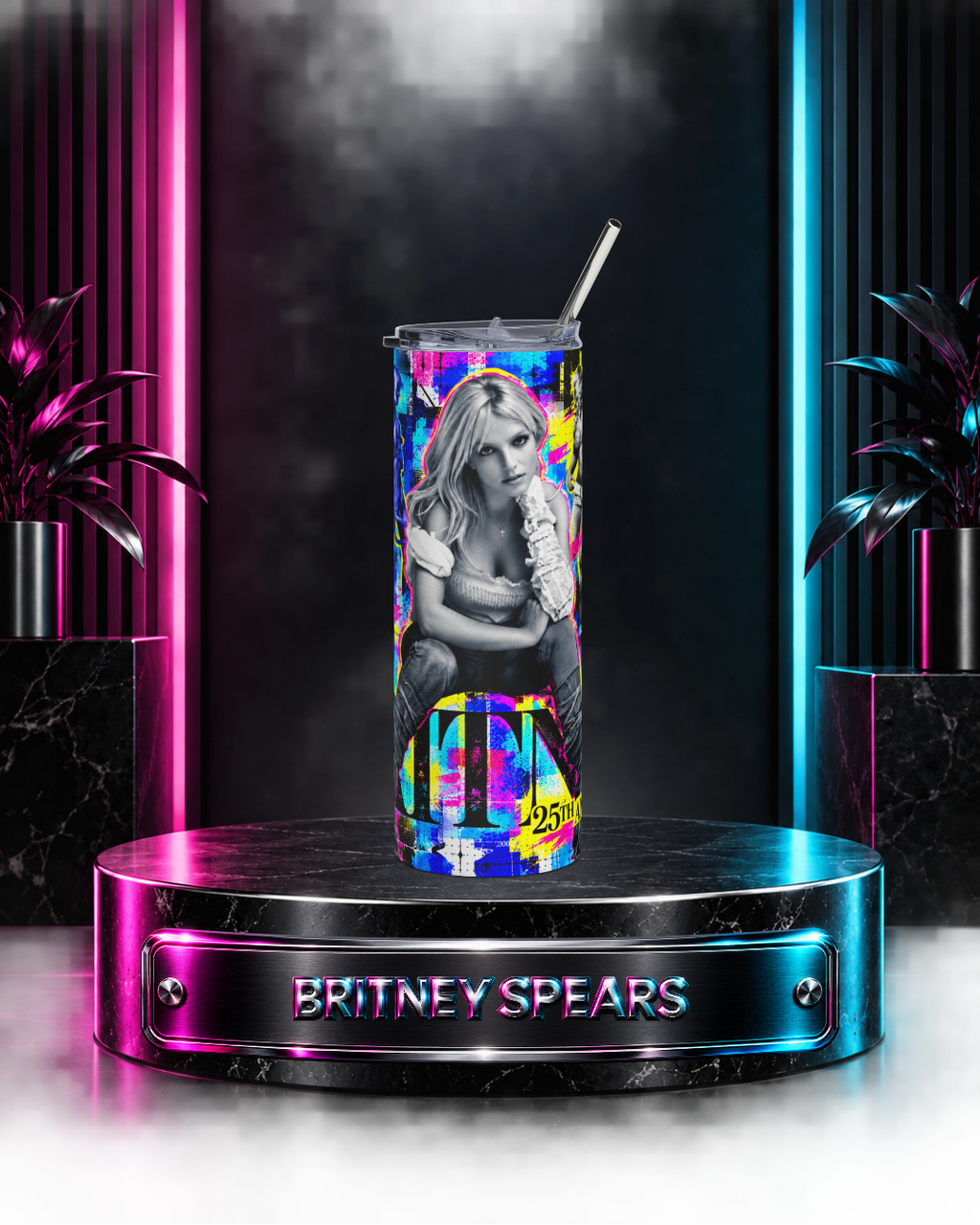Britney 25th Anniversary – Pop Art – 20oz Tumbler