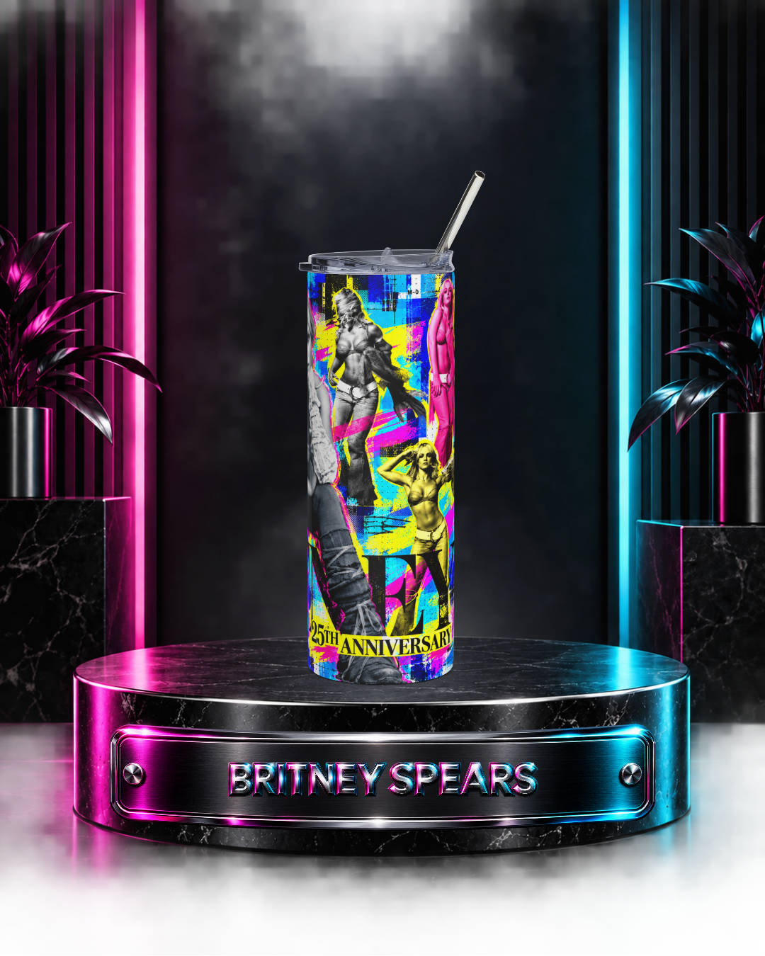 Britney 25th Anniversary – Pop Art – 20oz Tumbler