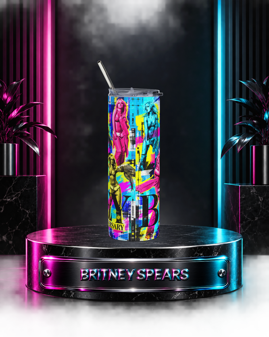 Britney 25th Anniversary – Pop Art – 20oz Tumbler