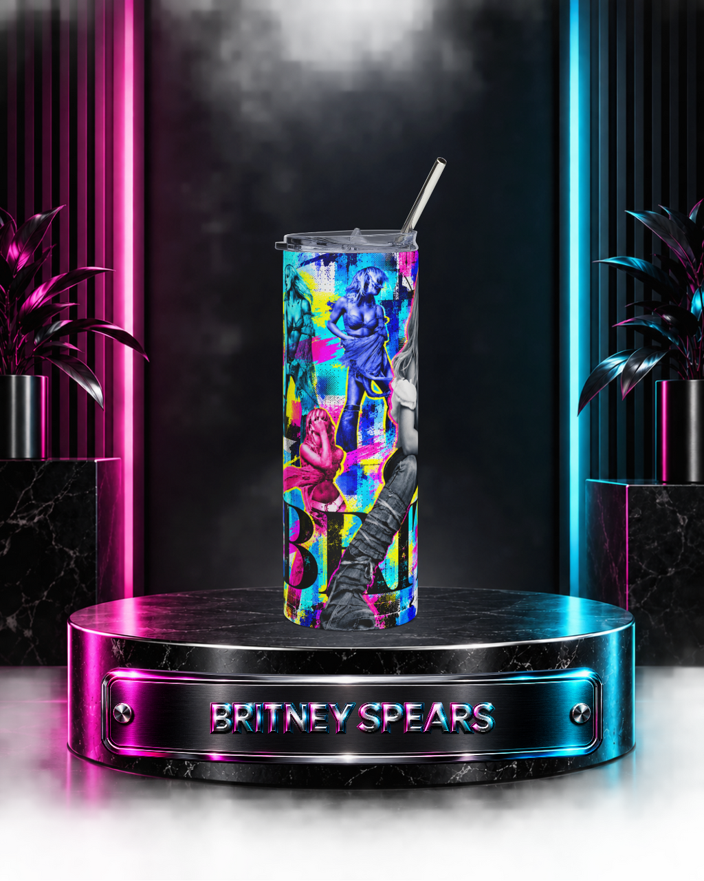Britney 25th Anniversary – Pop Art – 20oz Tumbler