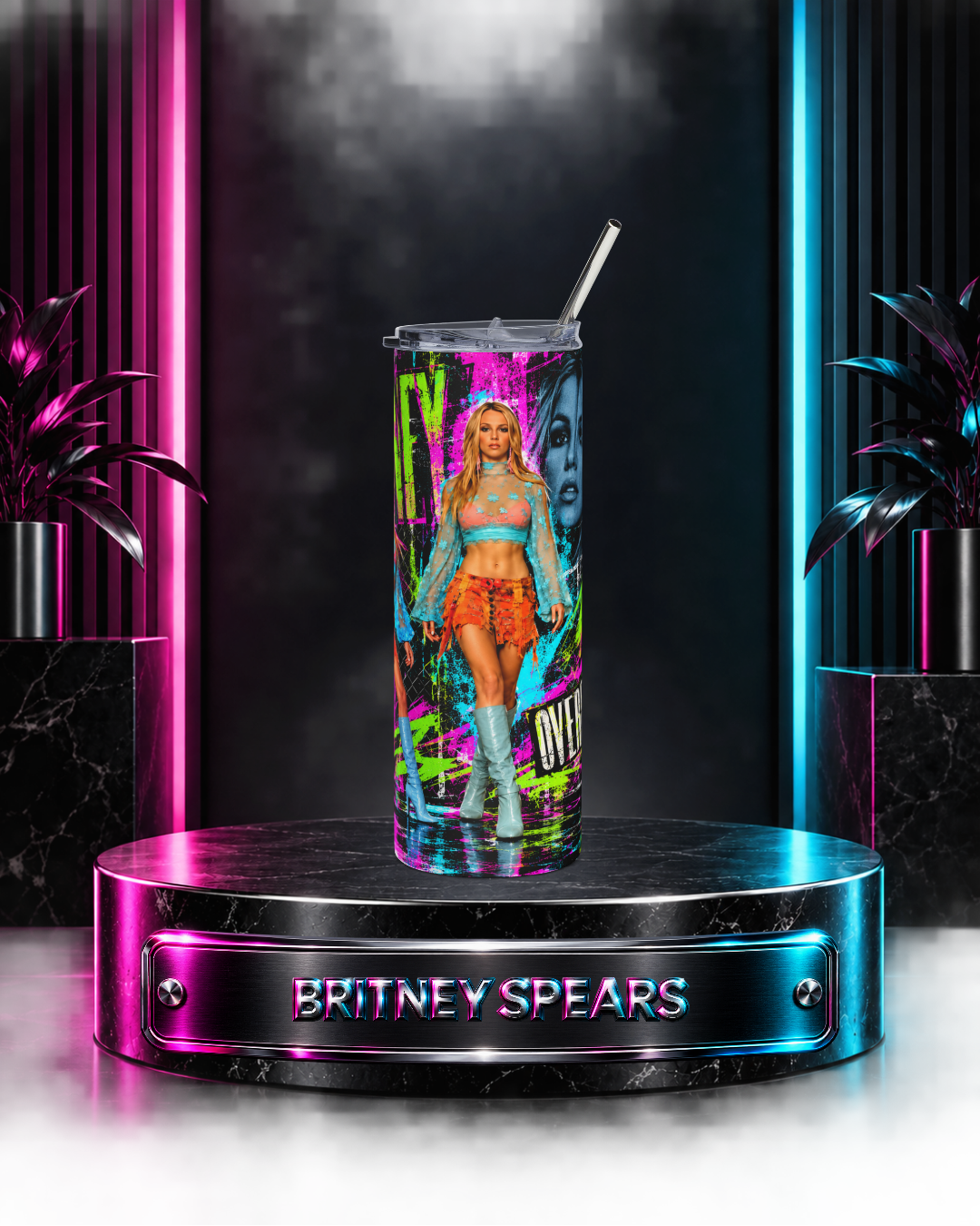 Britney 25th Anniversary – Overprotected – 20oz Tumbler