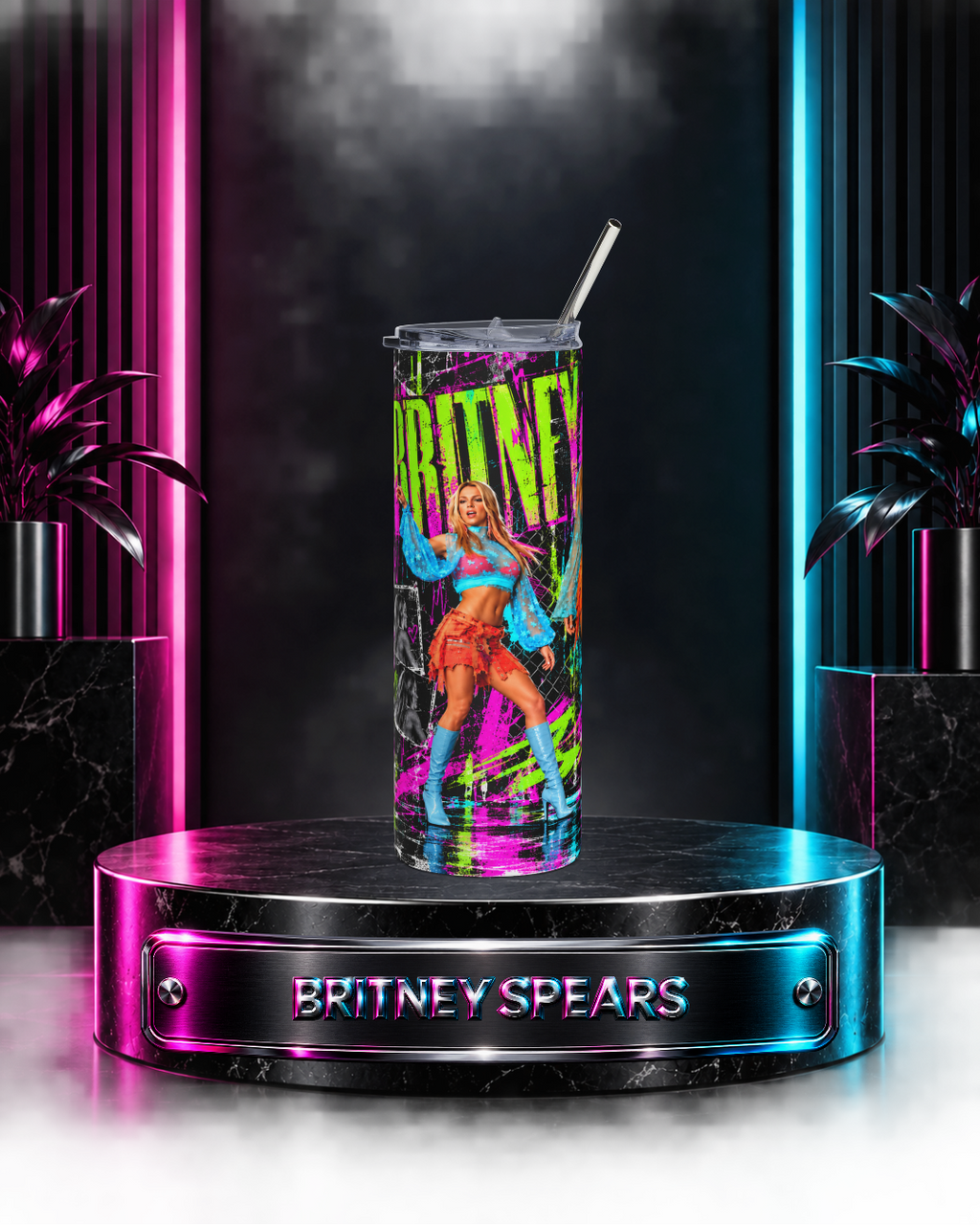 Britney 25th Anniversary – Overprotected – 20oz Tumbler