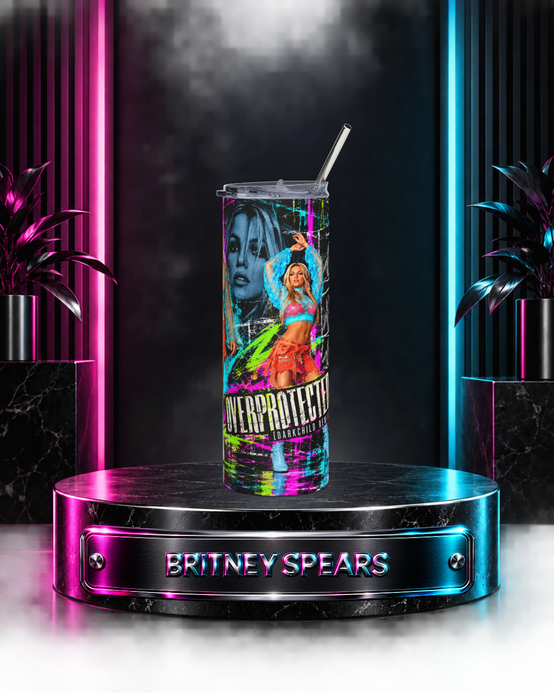 Britney 25th Anniversary – Overprotected – 20oz Tumbler
