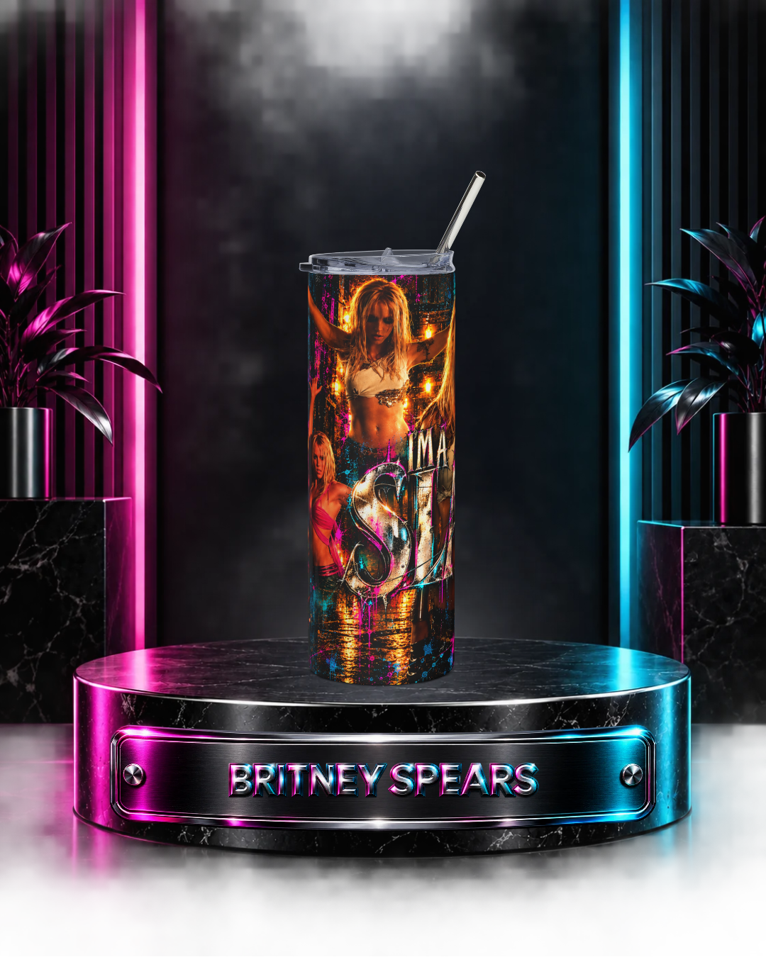 Britney 25th Anniversary – Slave 4 U – 20oz Tumbler