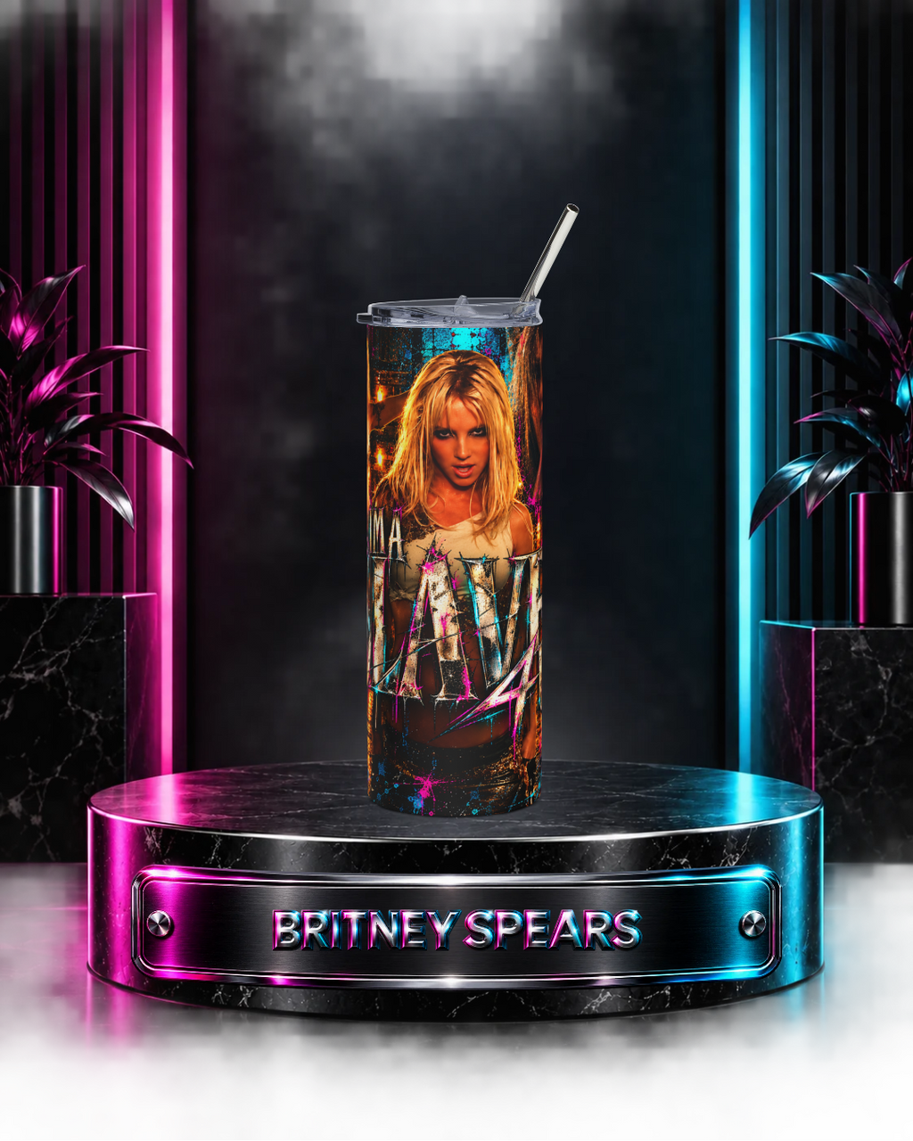 Britney 25th Anniversary – Slave 4 U – 20oz Tumbler
