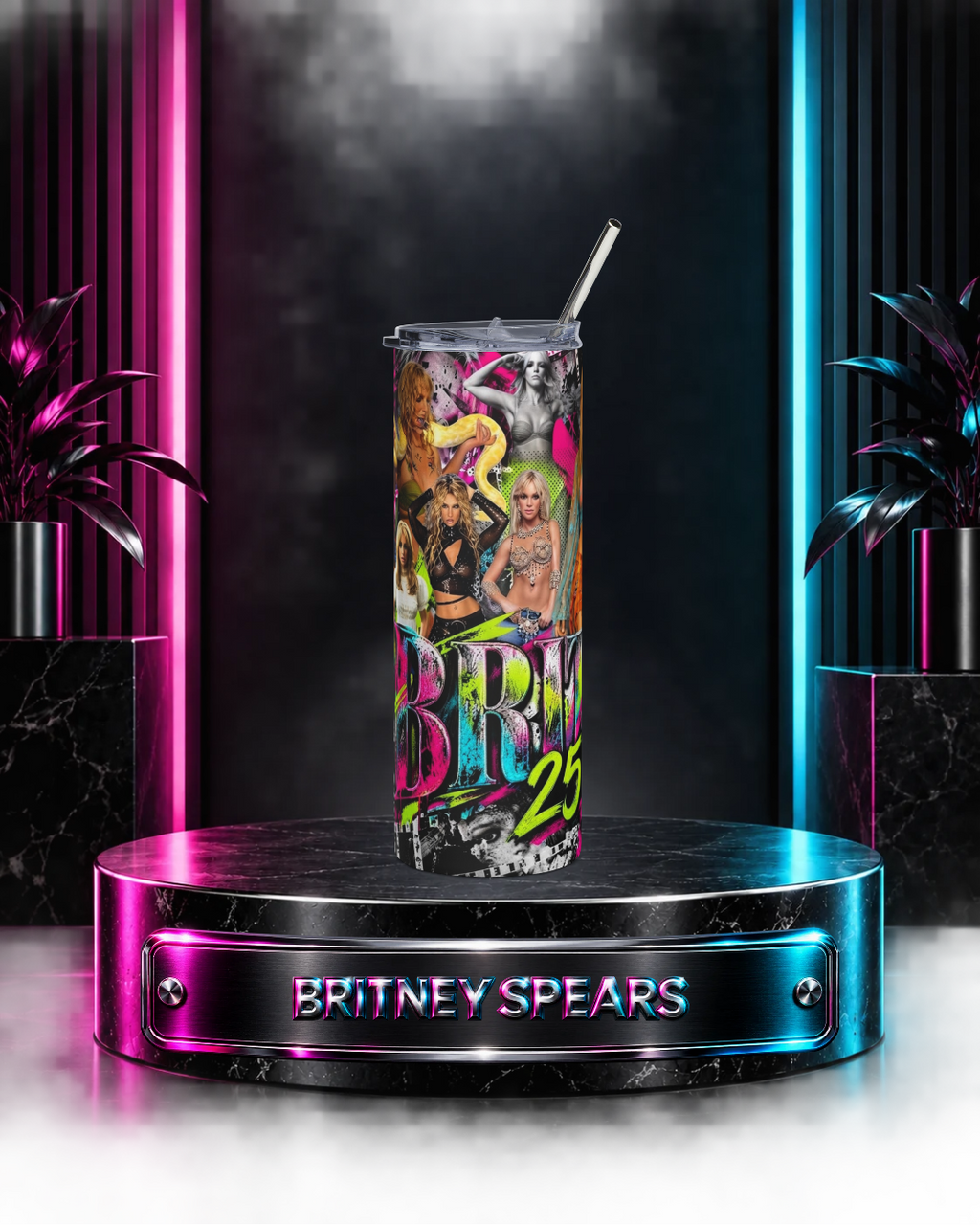 Britney 25th Anniversary – Britney Era Collage – 20oz Tumbler