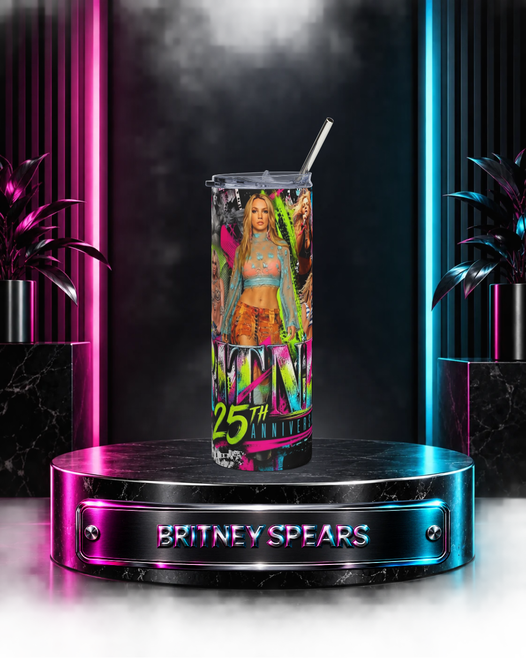 Britney 25th Anniversary – Britney Era Collage – 20oz Tumbler