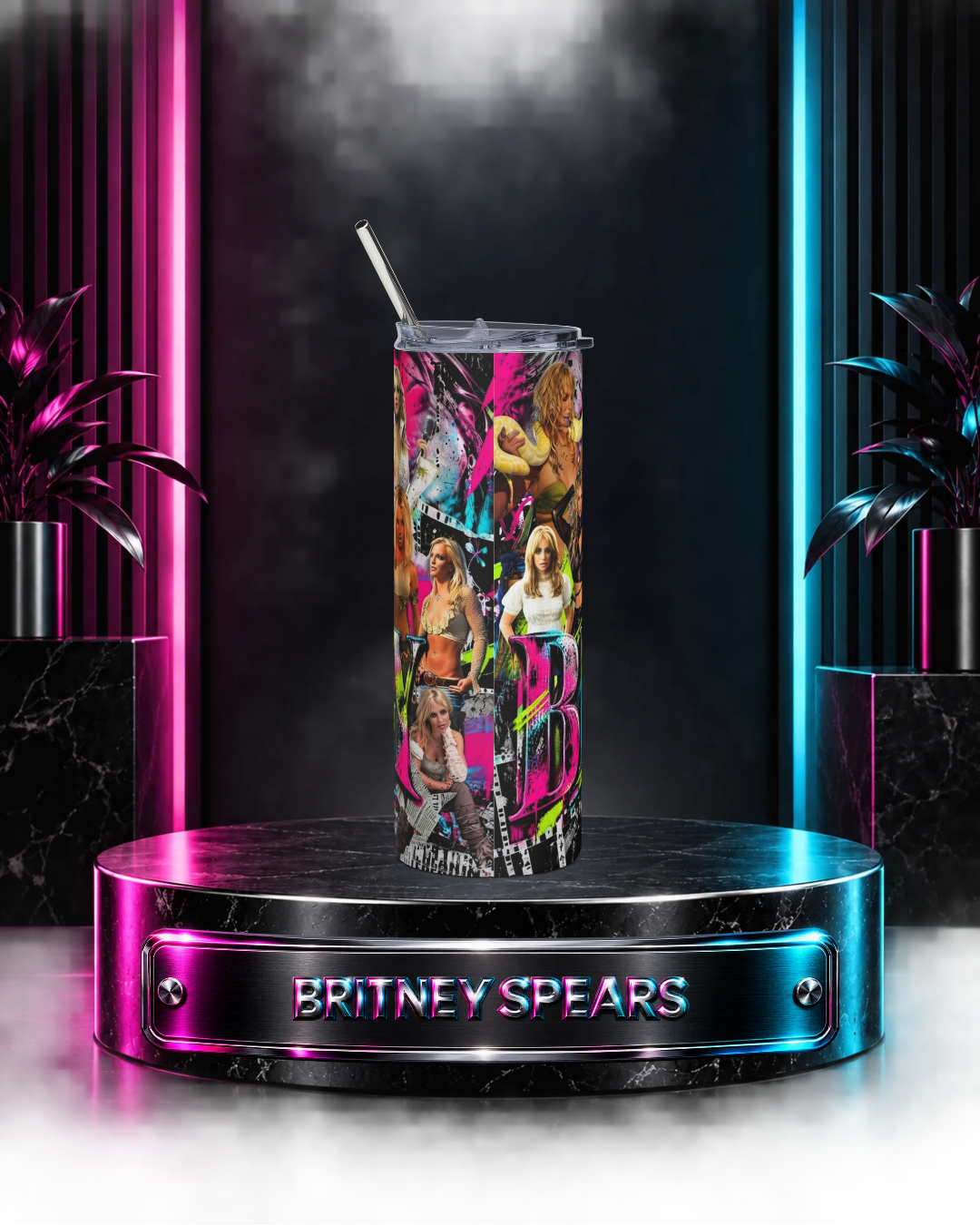 Britney 25th Anniversary – Britney Era Collage – 20oz Tumbler