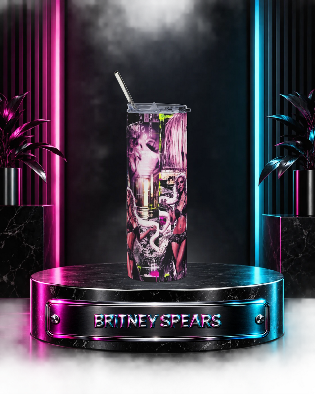 Britney 25th Anniversary – 2001 VMA Snake – Color – 20oz Tumbler