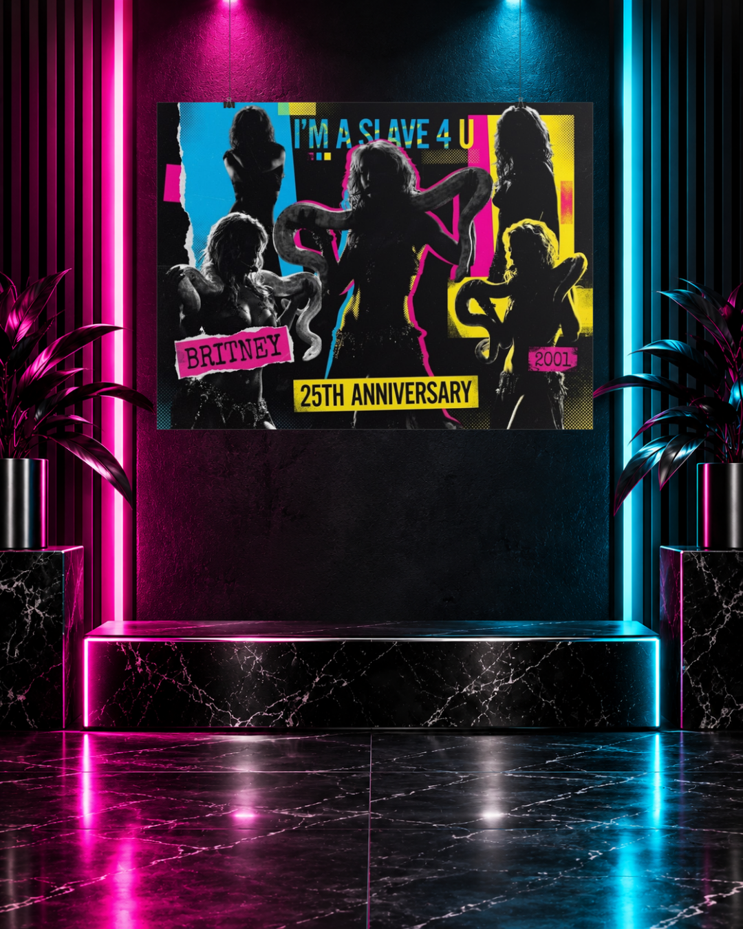 Britney 25th Anniversary – I’m a Slave 4 U – 32×24 Matte Rolled Poster