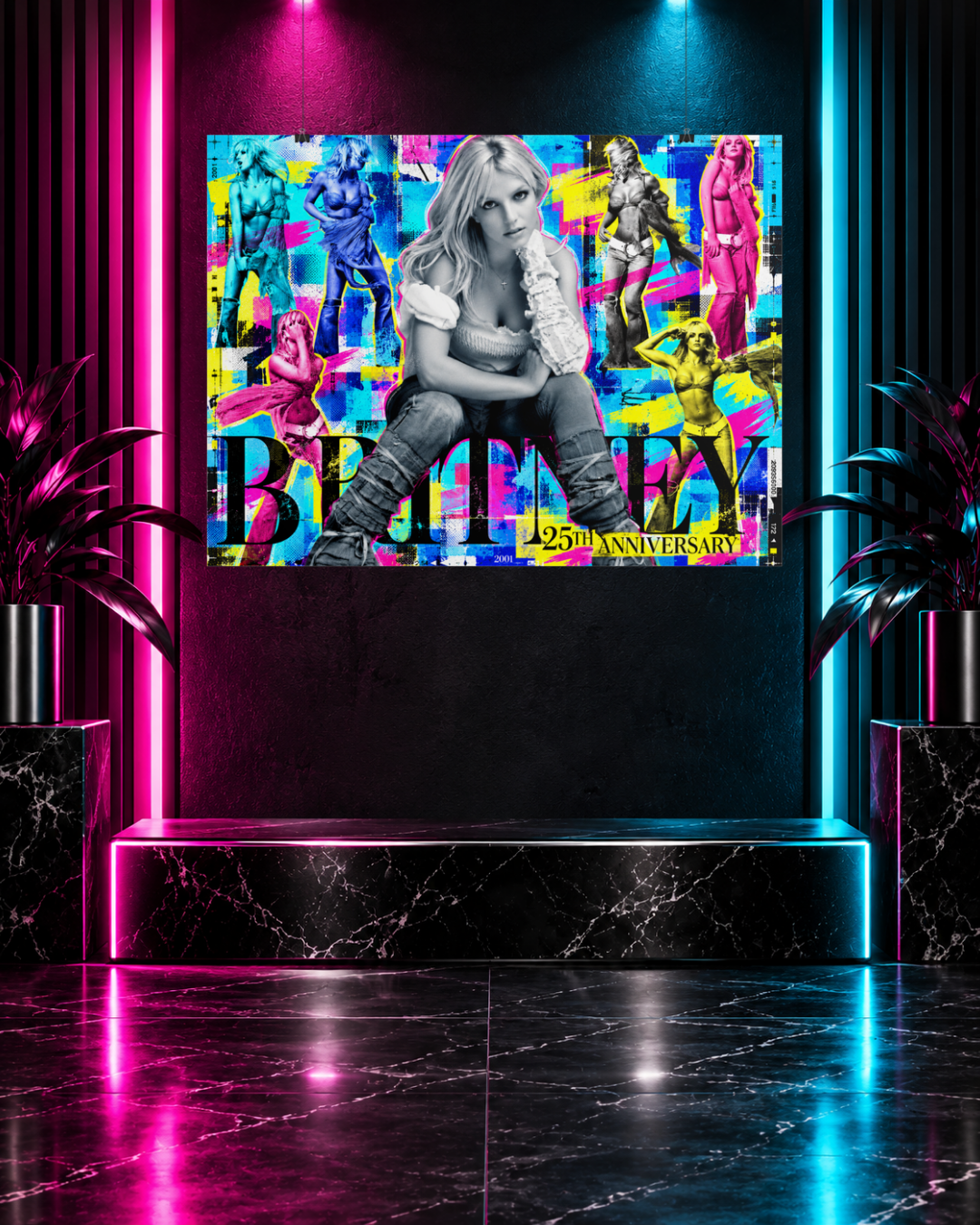 Britney 25th Anniversary - Y2K Collage - 32×24 Matte Rolled Poster