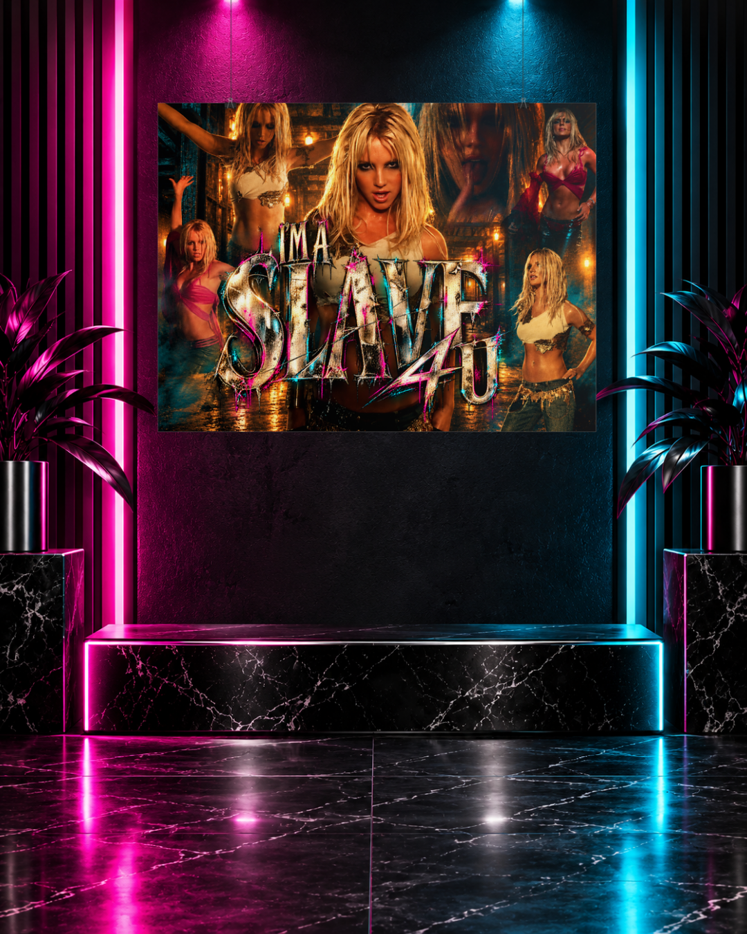 Britney 25th Anniversary – I’m a Slave 4 U – 32×24 Matte Rolled Poster