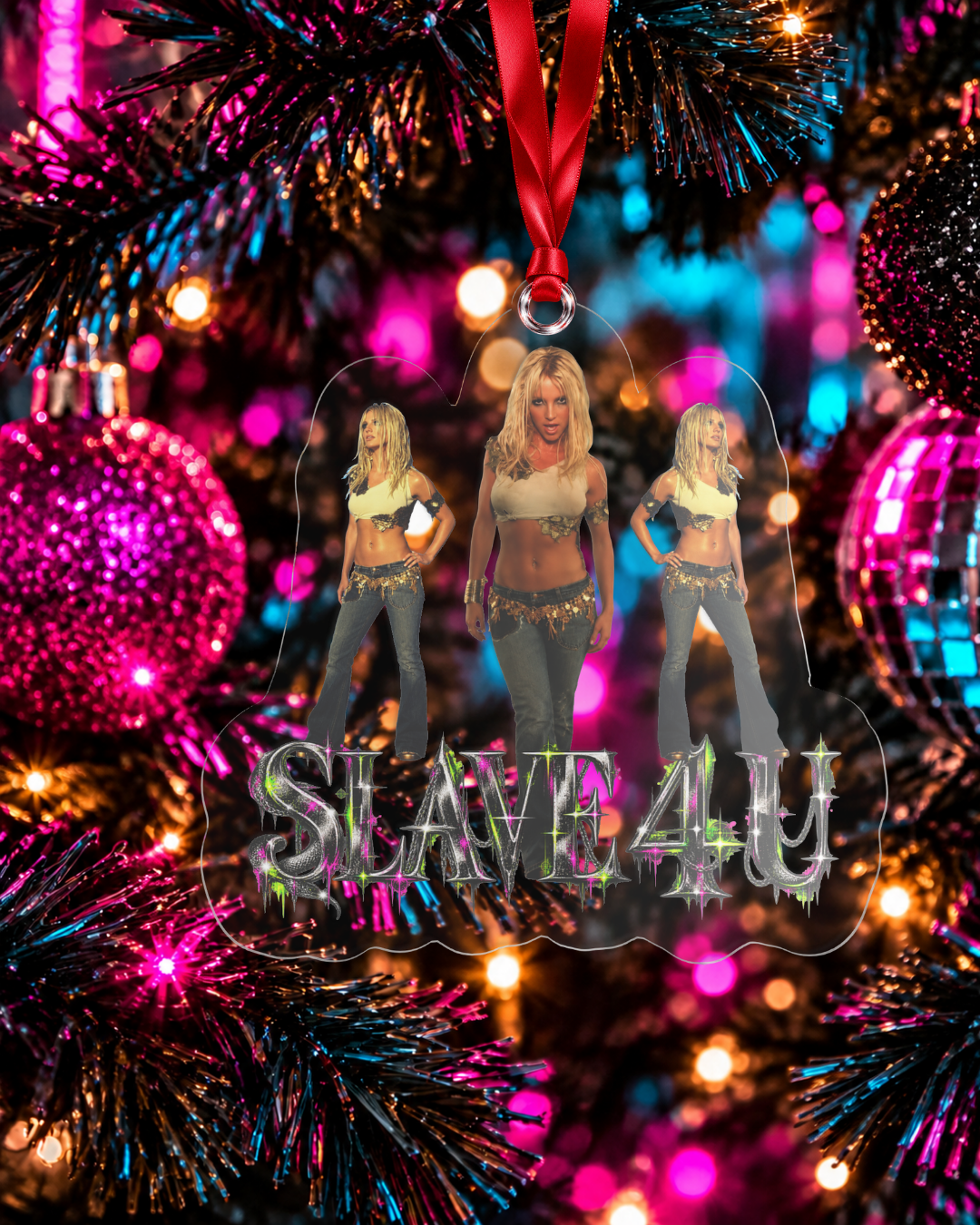 Britney 25th Anniversary – Slave 4 U – Acrylic Ornament