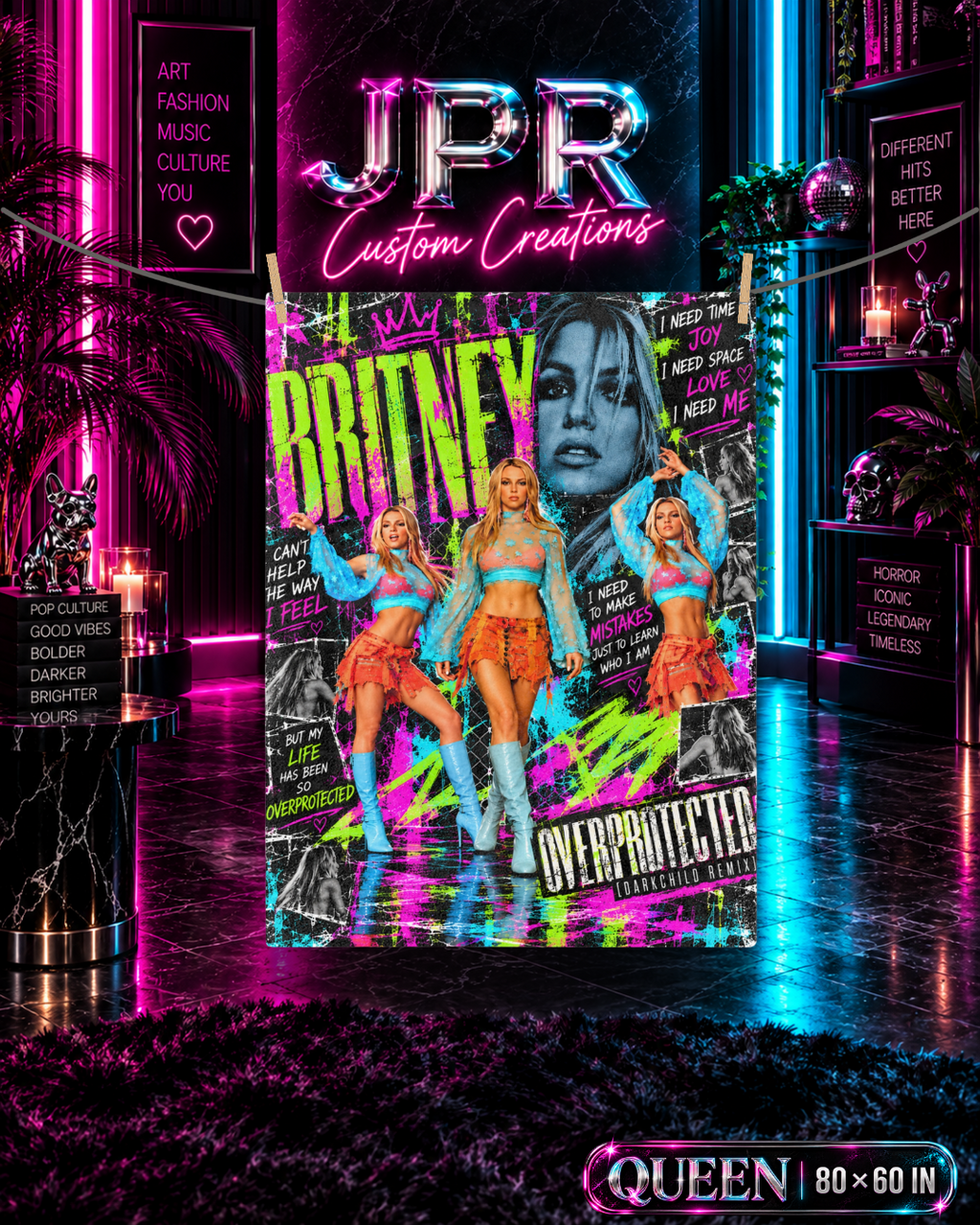 Britney – Overprotected (Darkchild Remix) – Velveteen Plush Blanket