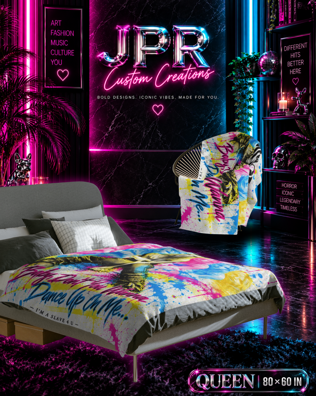 Britney 25th Anniversary – Dance Up On Me – Velveteen Plush Blanket