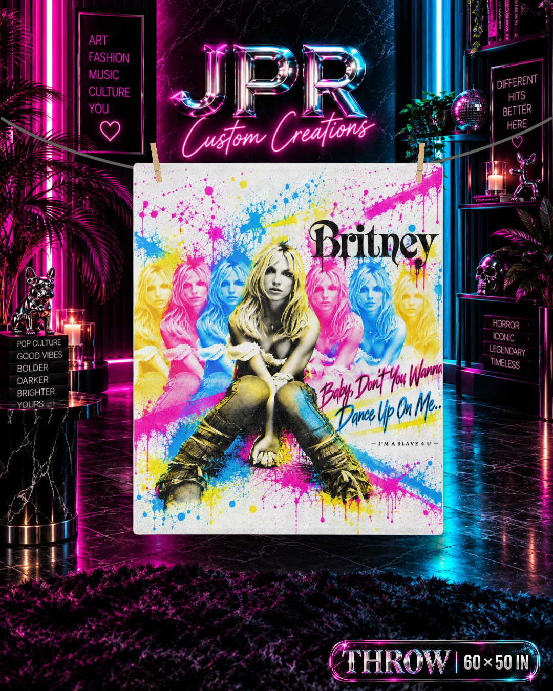 Britney 25th Anniversary – Dance Up On Me – Velveteen Plush Blanket