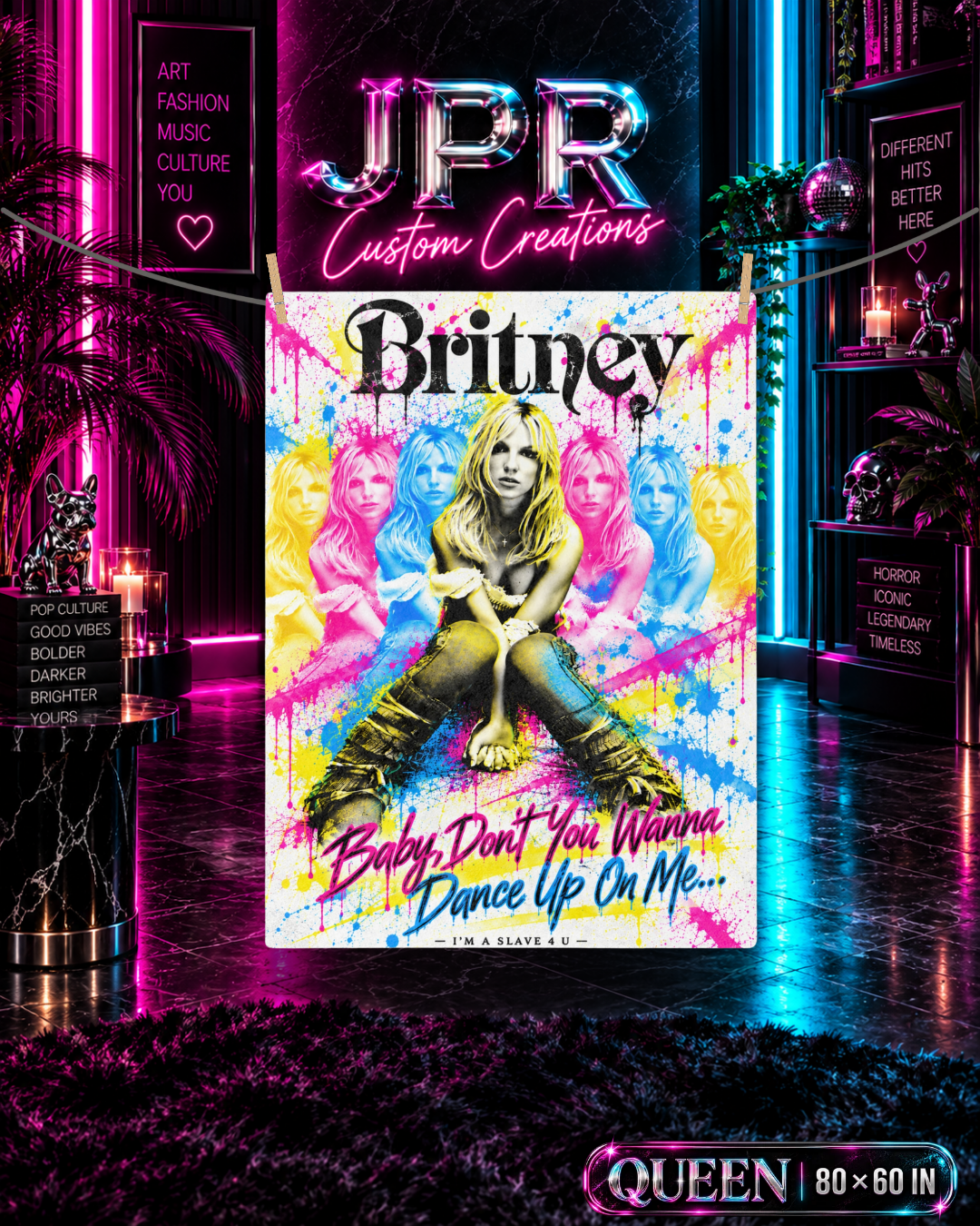 Britney 25th Anniversary – Dance Up On Me – Velveteen Plush Blanket