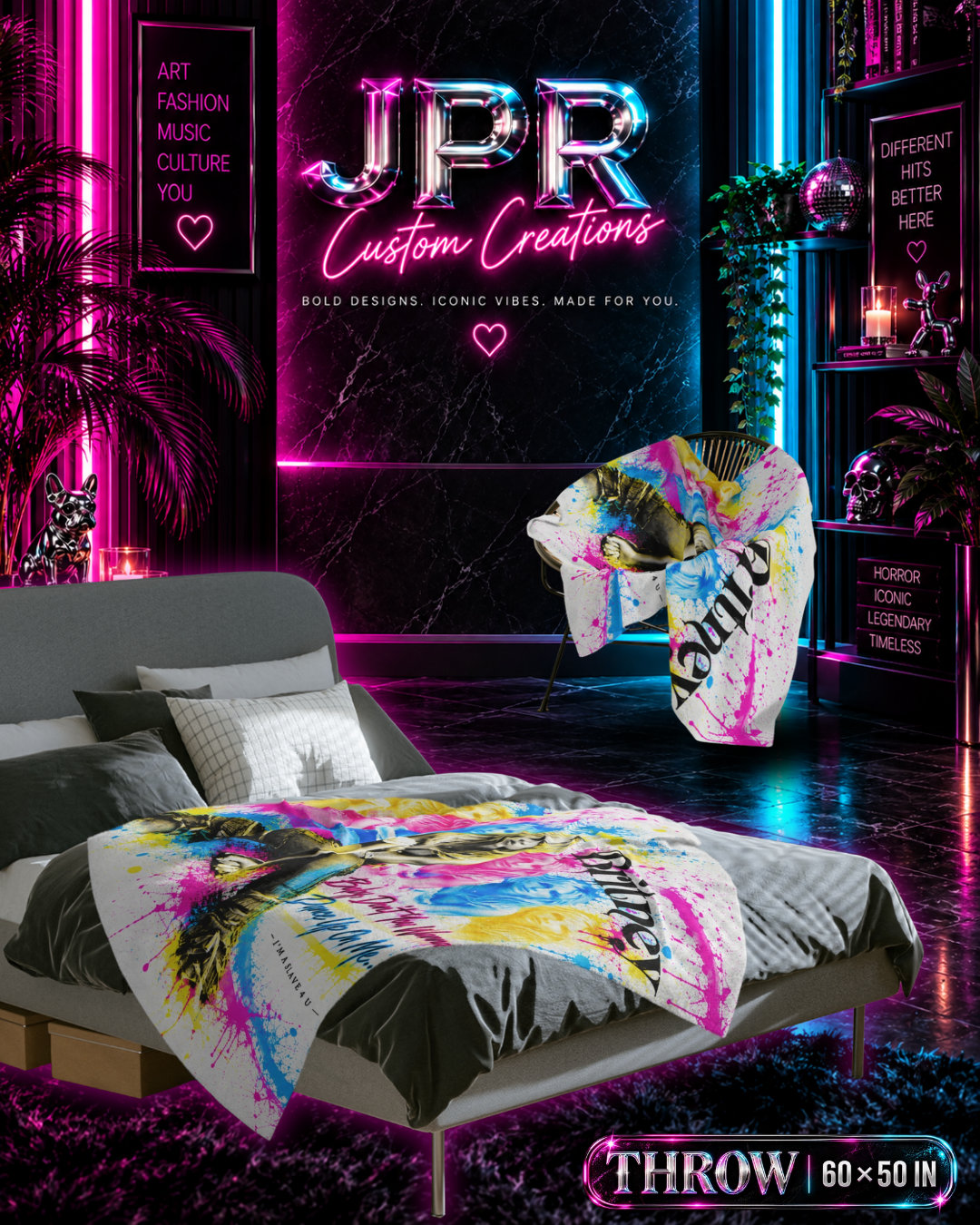 Britney 25th Anniversary – Dance Up On Me – Velveteen Plush Blanket