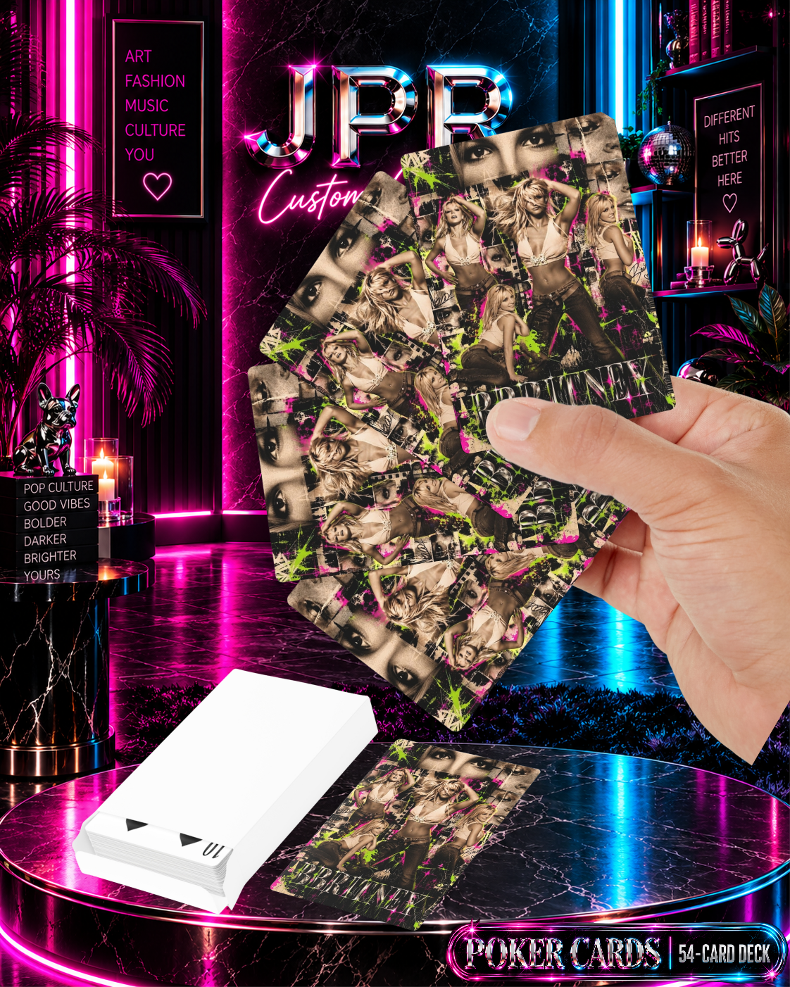 Britney 25th Anniversary Y2K Collage Poker Cards – 54-Card Custom Playing Card Deck