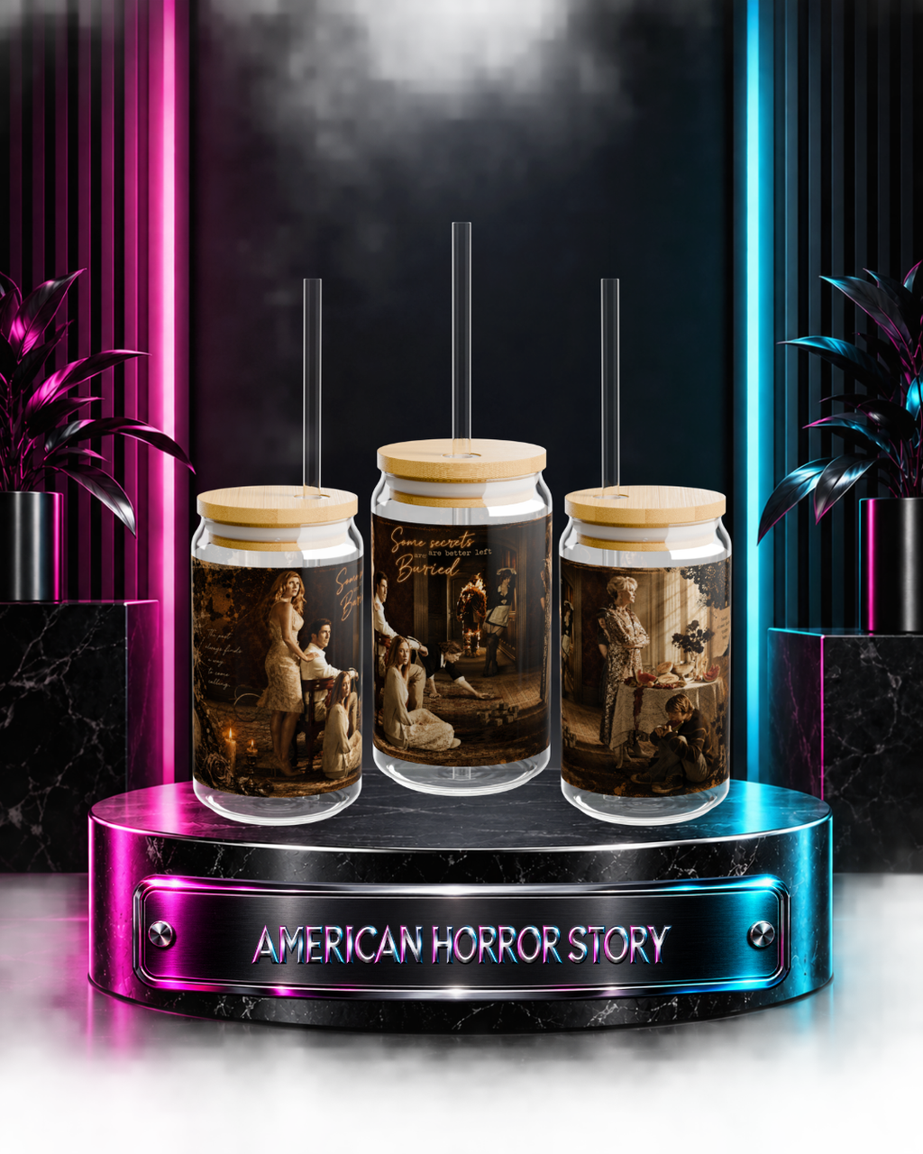 AHS: Murder House — We All Have Our Secrets | 16oz Glass Can