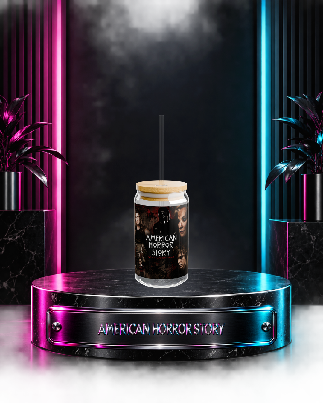 AHS: Murder House — We All Have Our Demons | 16oz Glass Can