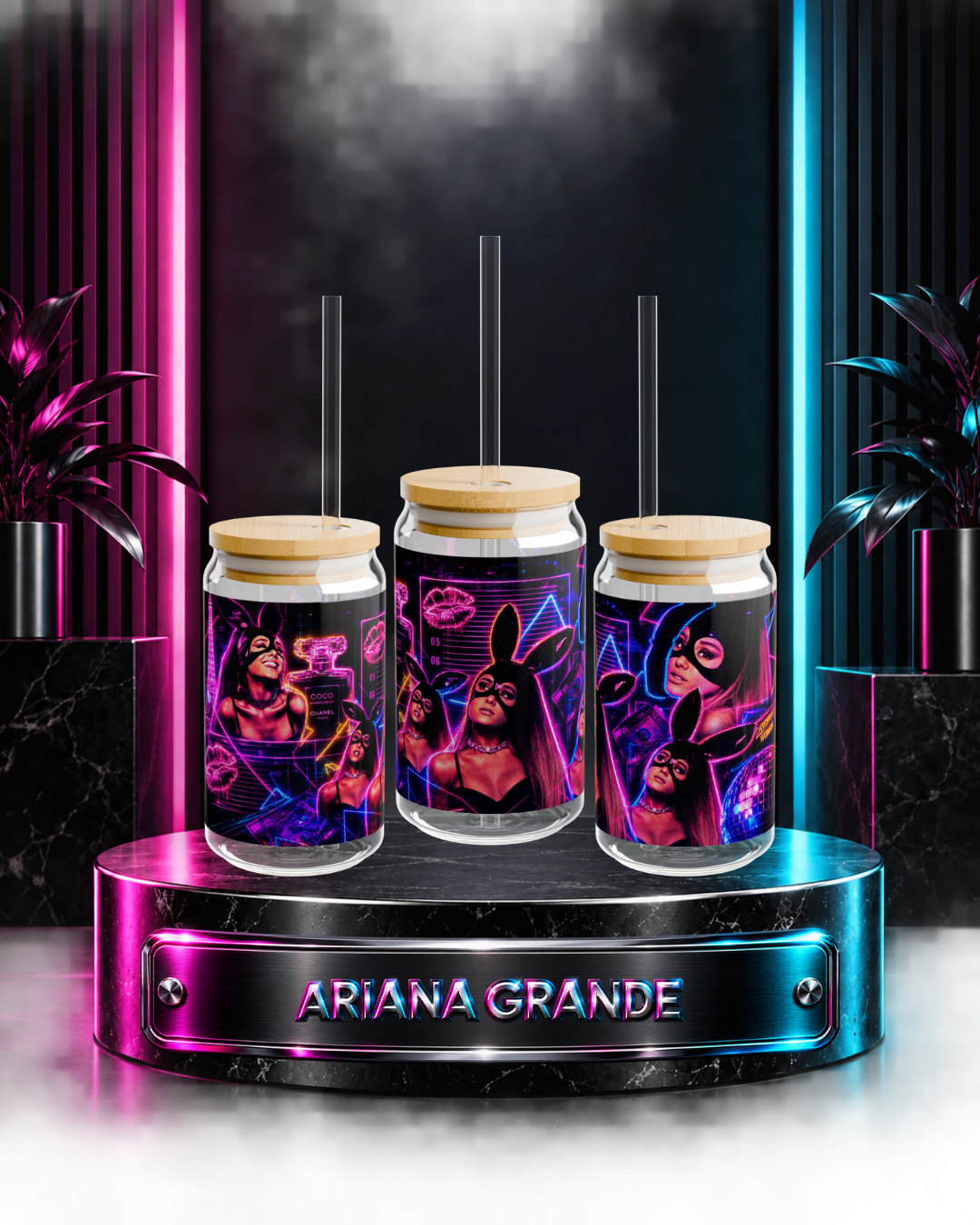 Ariana Grande — Dangerous Woman Electric Remix | 16oz Glass Can