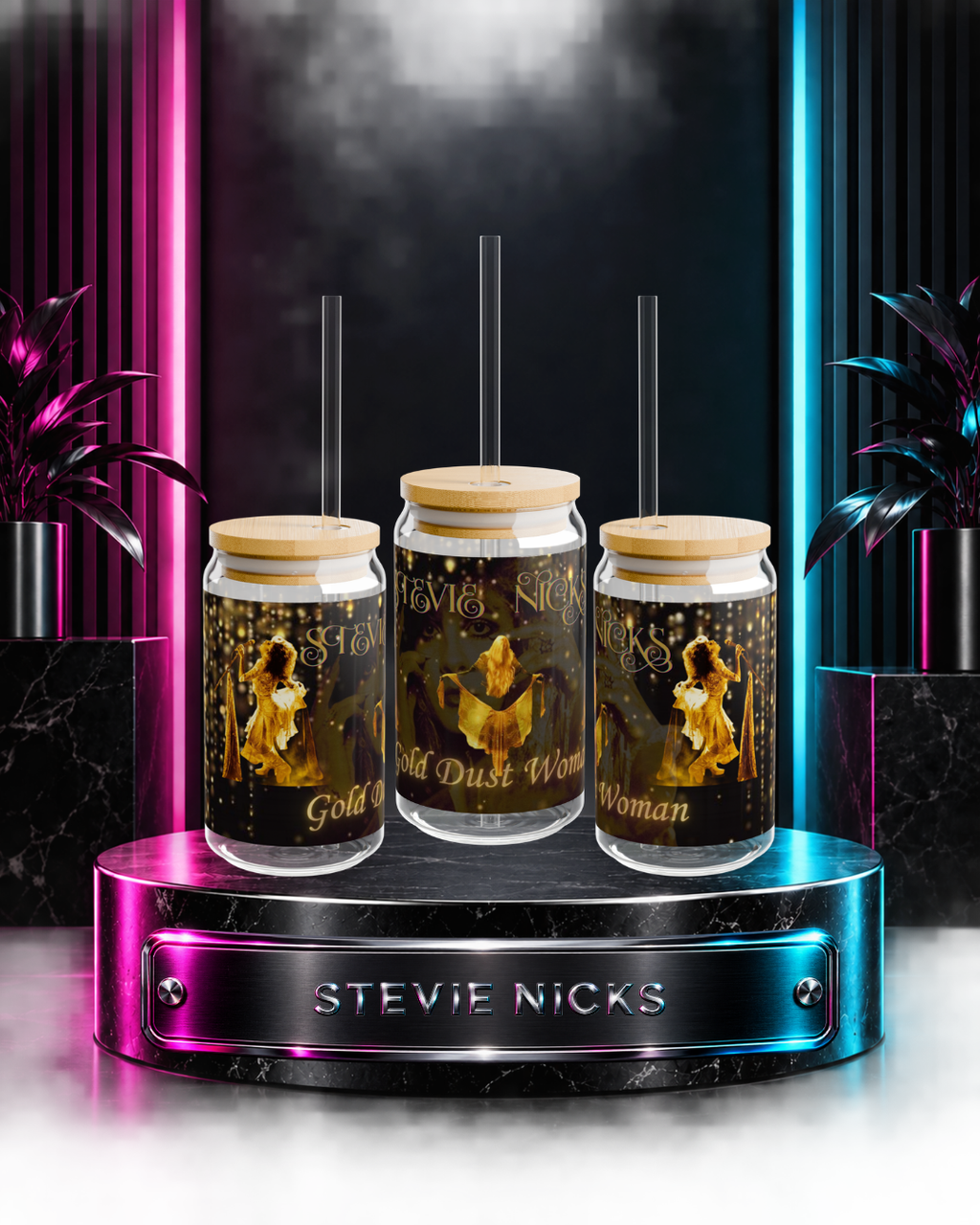Stevie  Nicks — Gold Dust Woman | 16oz Glass Can
