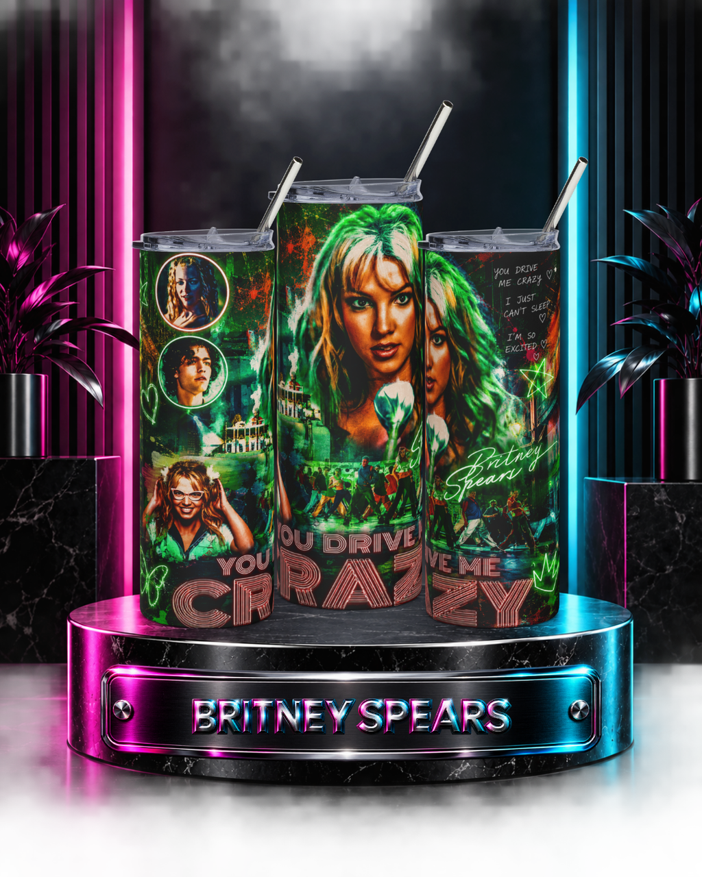 Britney Spears — Drive Me Crazy Music Video | 20oz Tumbler