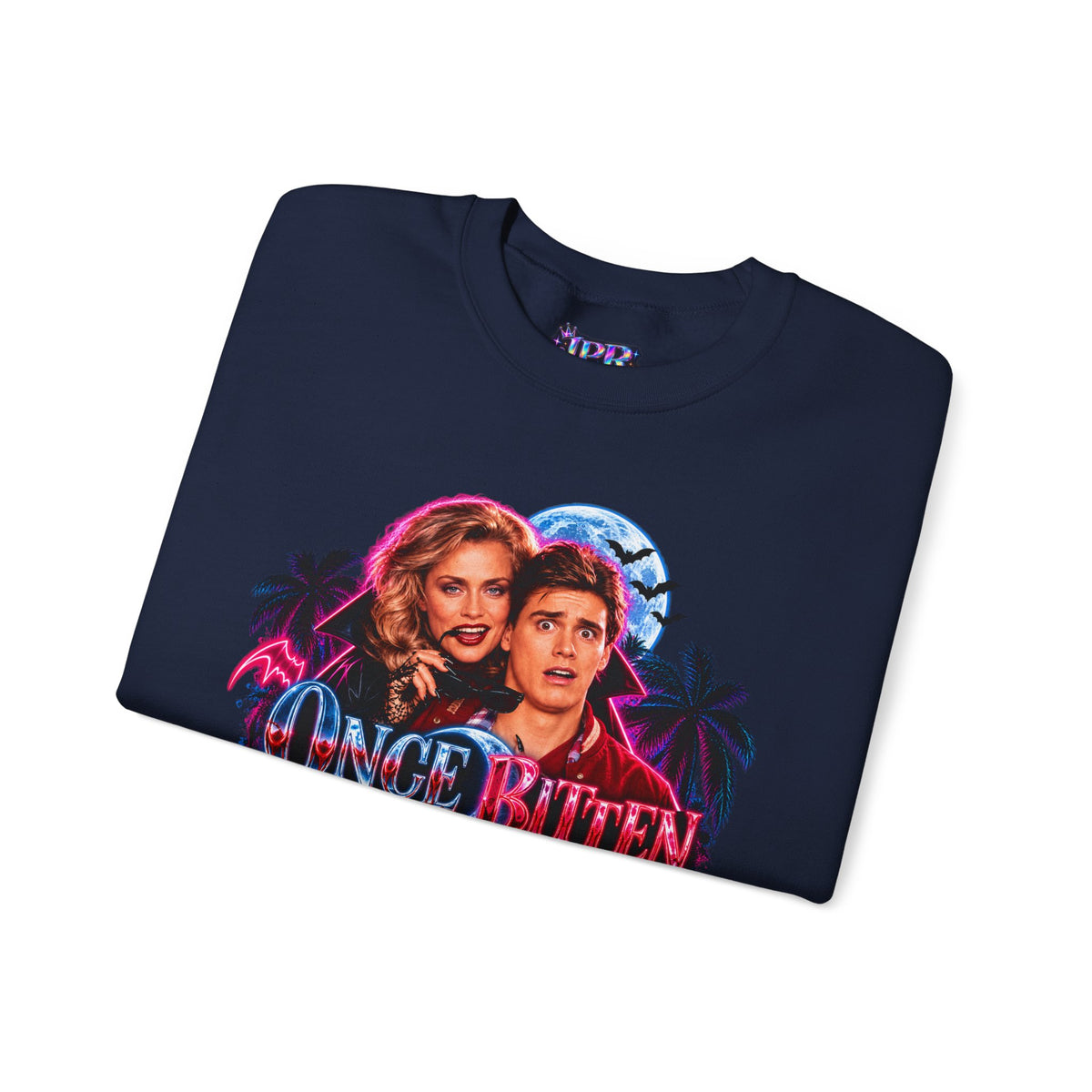 Once Bitten — Neon Fangs & Palm Trees | Sweatshirt