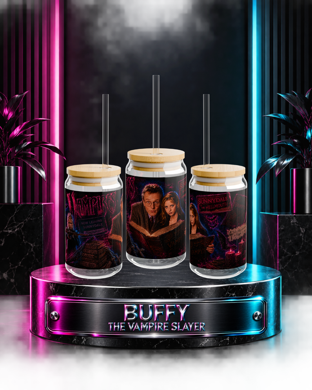 Buffy The Vampire Slayer — Welcome To The Hellmouth 16oz Glass Can