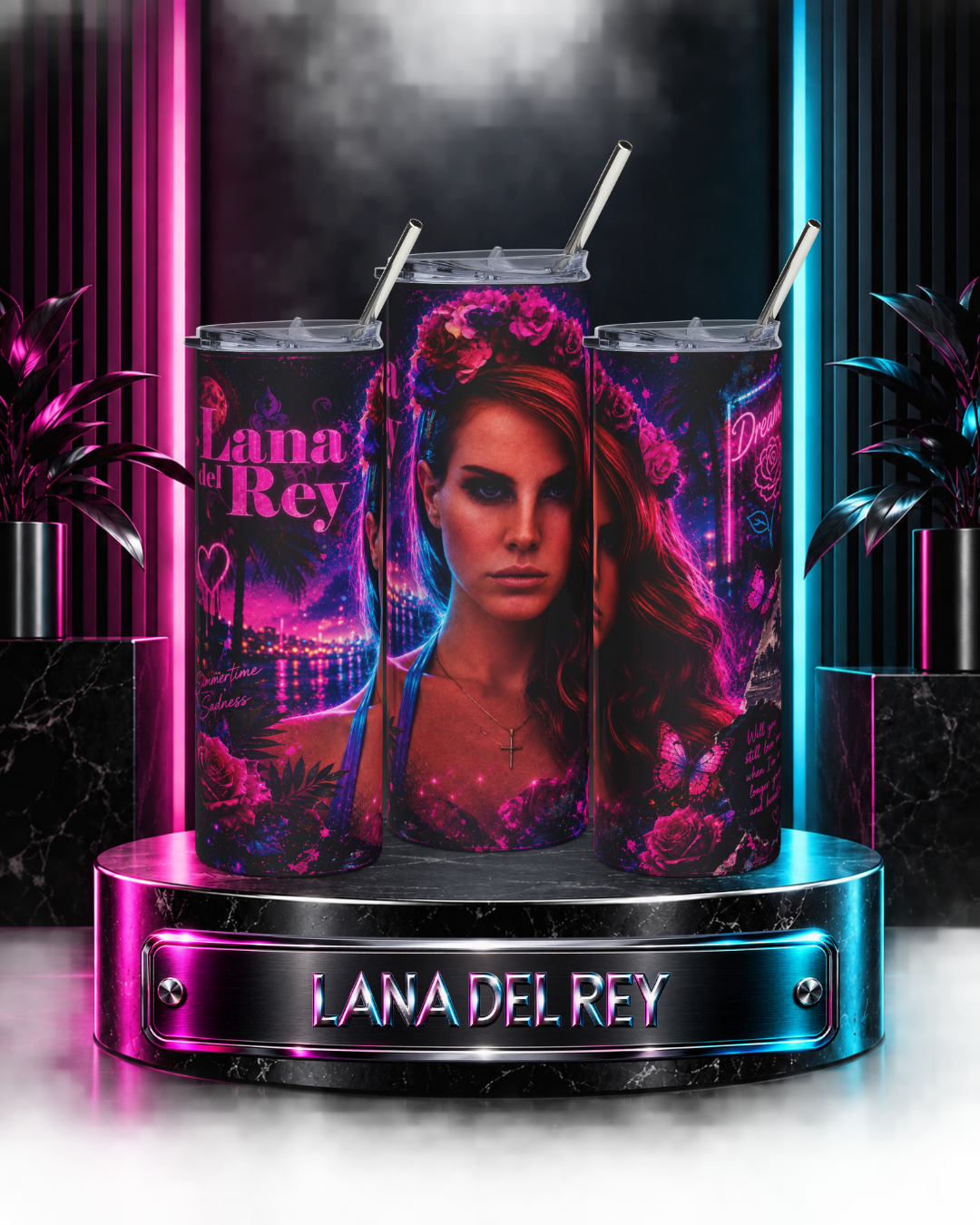 Lana Del Rey — Neon Dreams | 20oz Tumbler