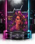 Lana Del Rey — Electric Neon Floral | 20oz Tumbler