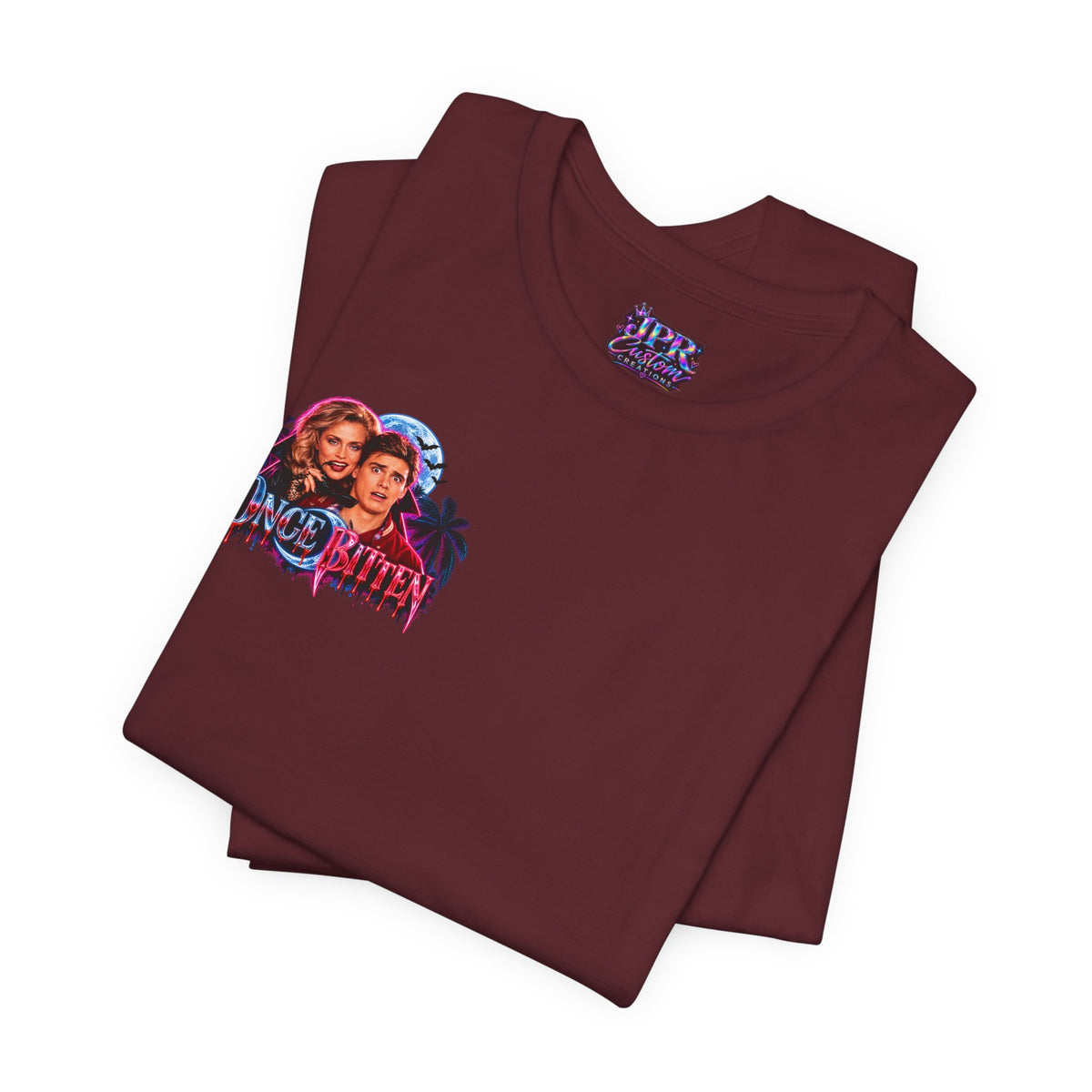 Once Bitten — Neon Fangs & Palm Trees | T-Shirt