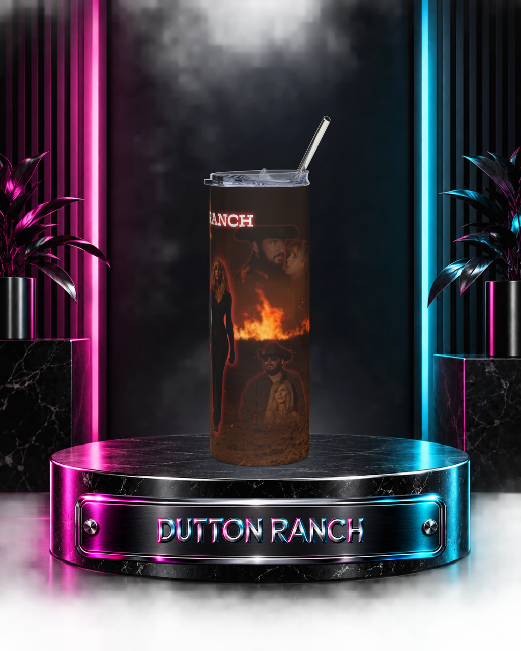 Yellowstone: Dutton Ranch — Western Ranch Fire Scene | 20oz Tumbler