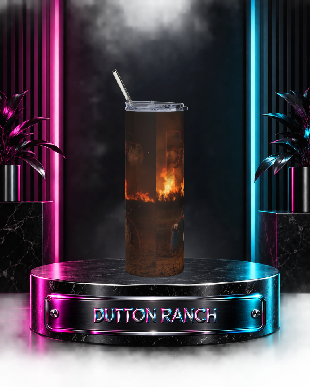 Yellowstone: Dutton Ranch — Western Ranch Fire Scene | 20oz Tumbler
