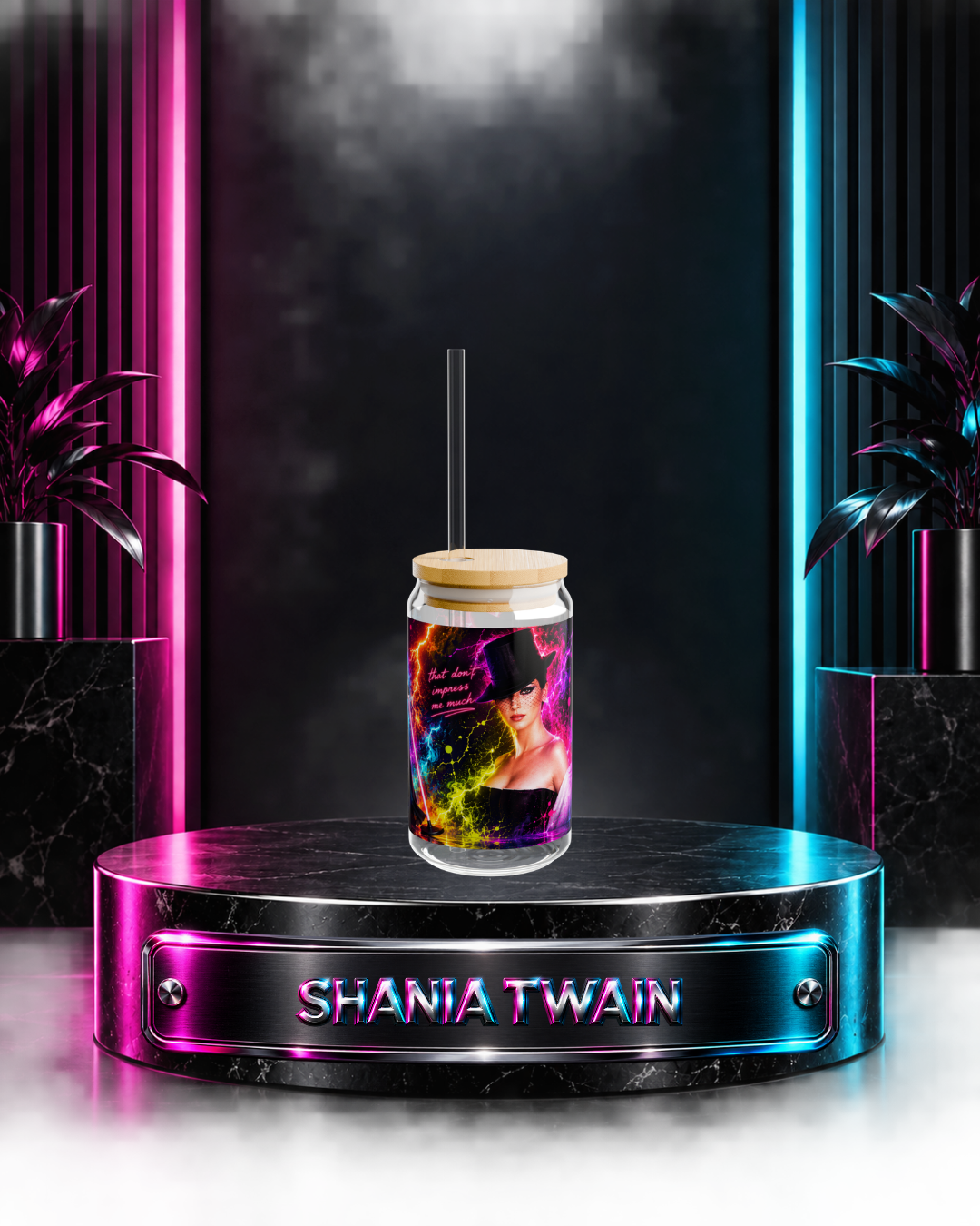 Shania Twain  — I Feel Like A Neon Woman | 16oz Glass Can