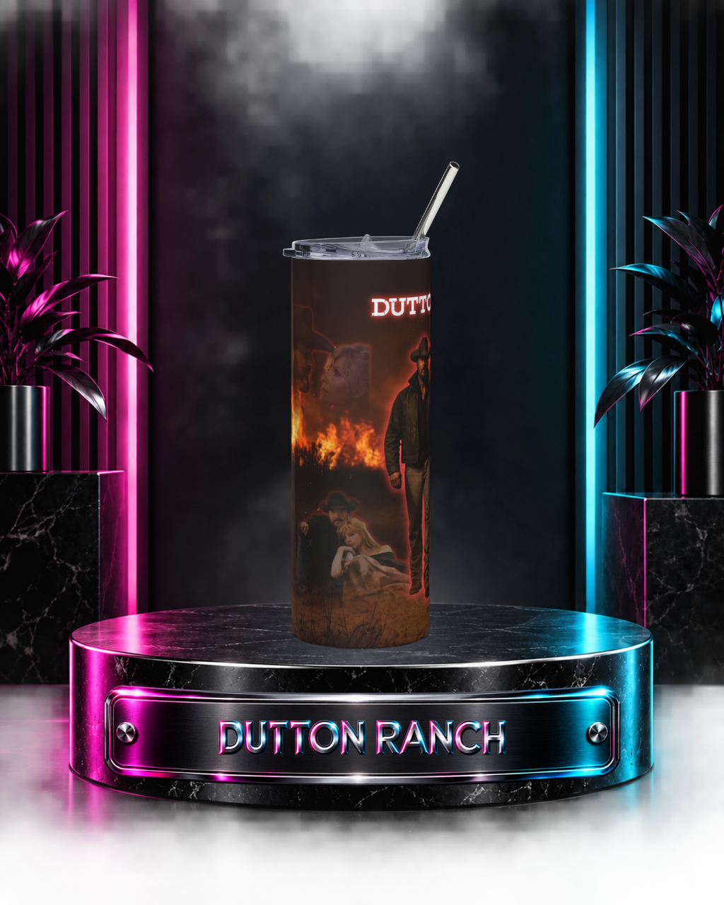 Yellowstone: Dutton Ranch — Western Ranch Fire Scene | 20oz Tumbler