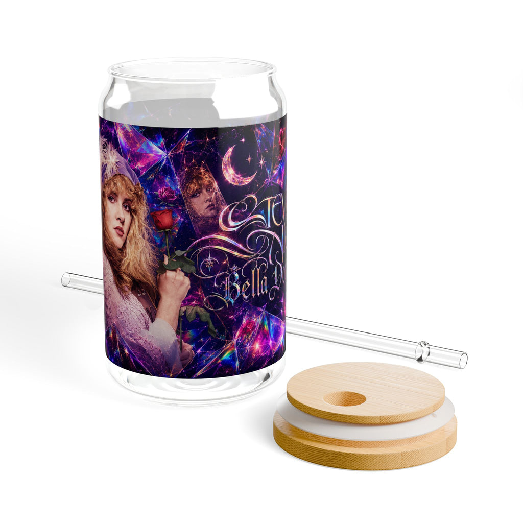 Stevie Nicks — Pink Crystal Visions 16oz Glass Can