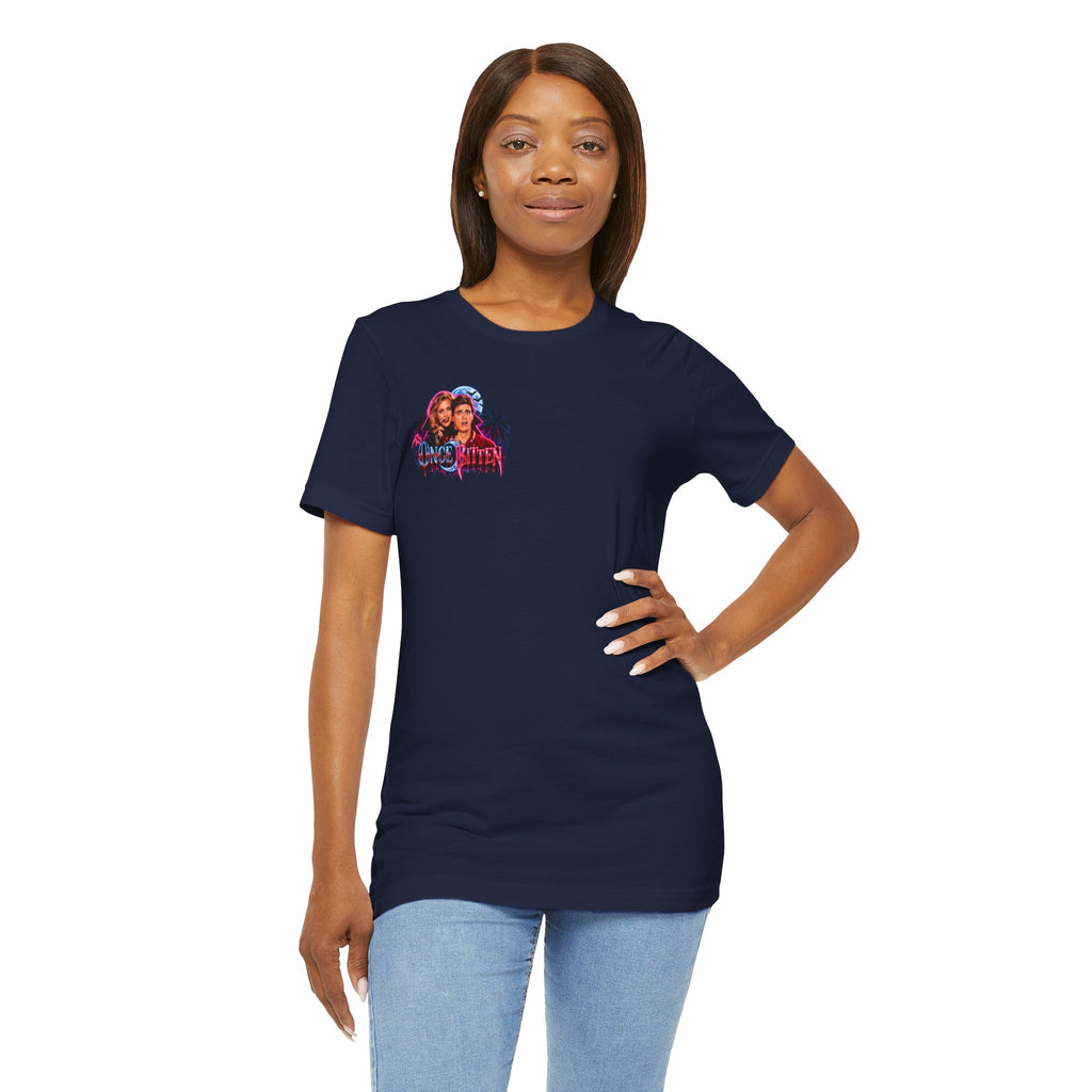 Once Bitten — Neon Fangs & Palm Trees | T-Shirt