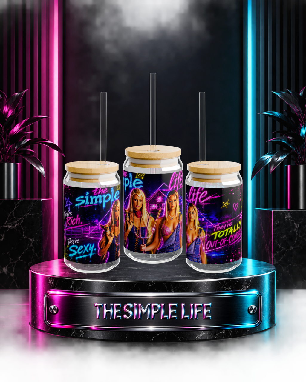 The Simple Life — Paris and Nicole Out Of Control | 16oz Glass Can