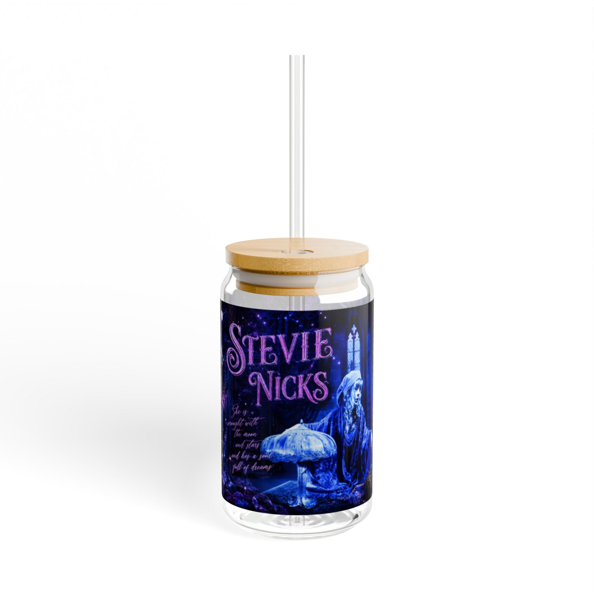 Stevie Nicks — Blue Lamp Illustration Session 16oz Glass Can
