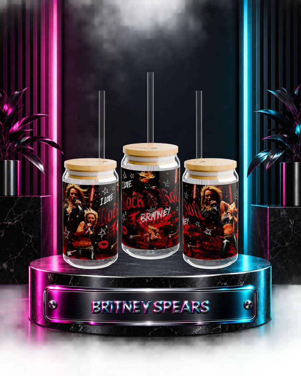 Britney Spears — I Love Rock N' Roll Music Video | 16oz Glass Can