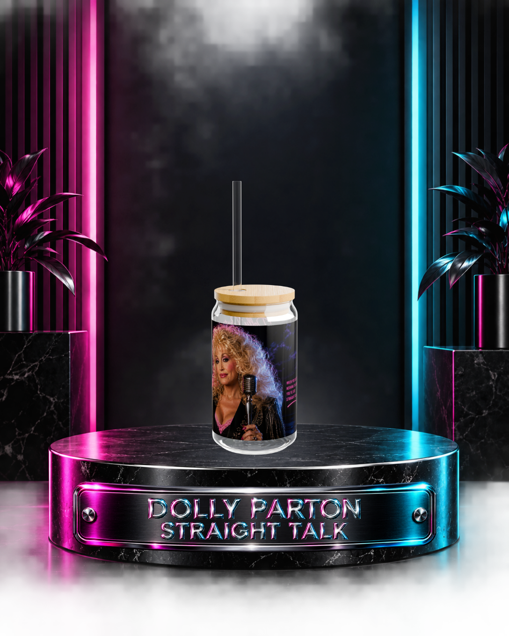 Dolly Parton — Straight Talk | 16oz Glass Can