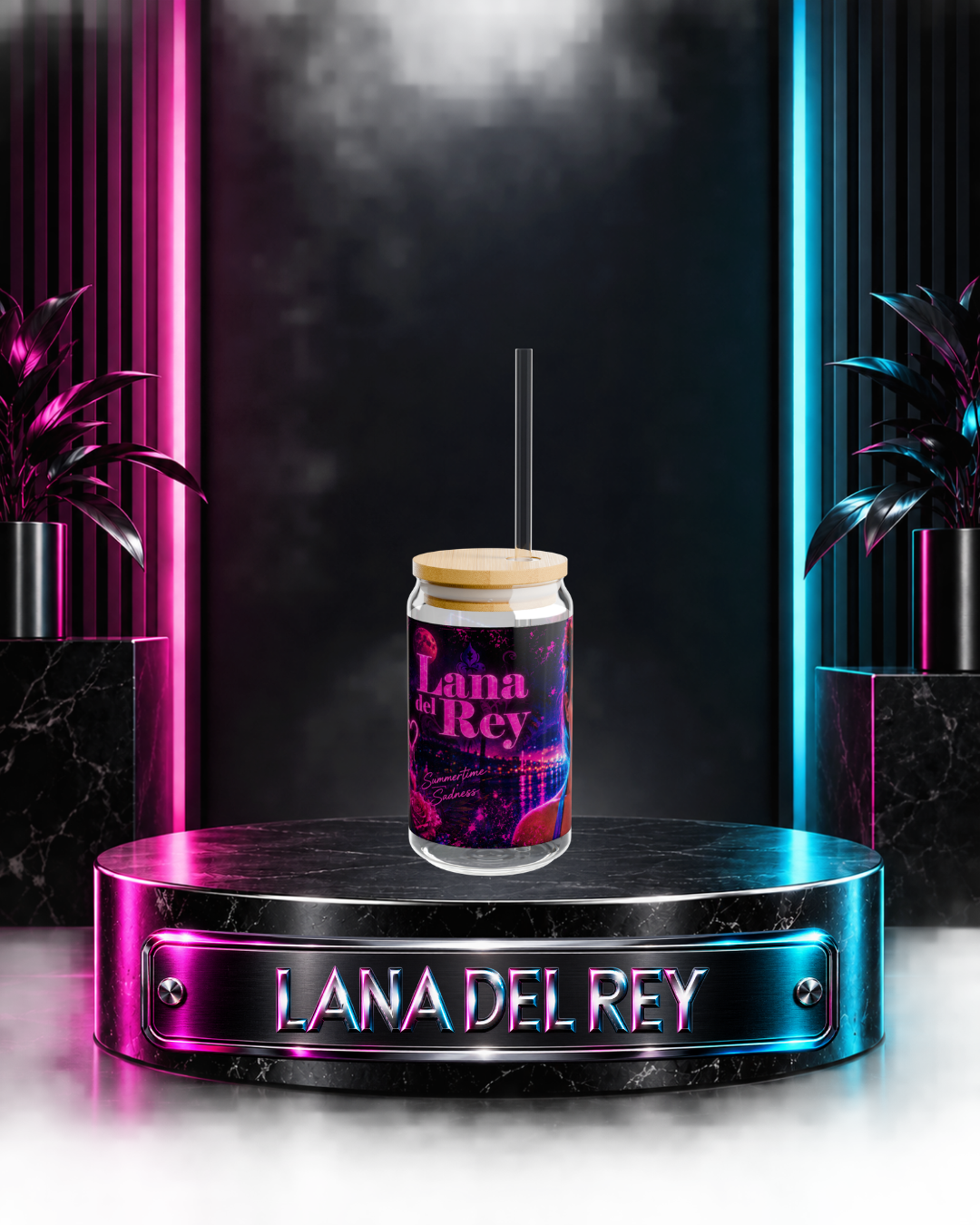 Lana Del Rey — Neon Dreams | 16oz Glass Can
