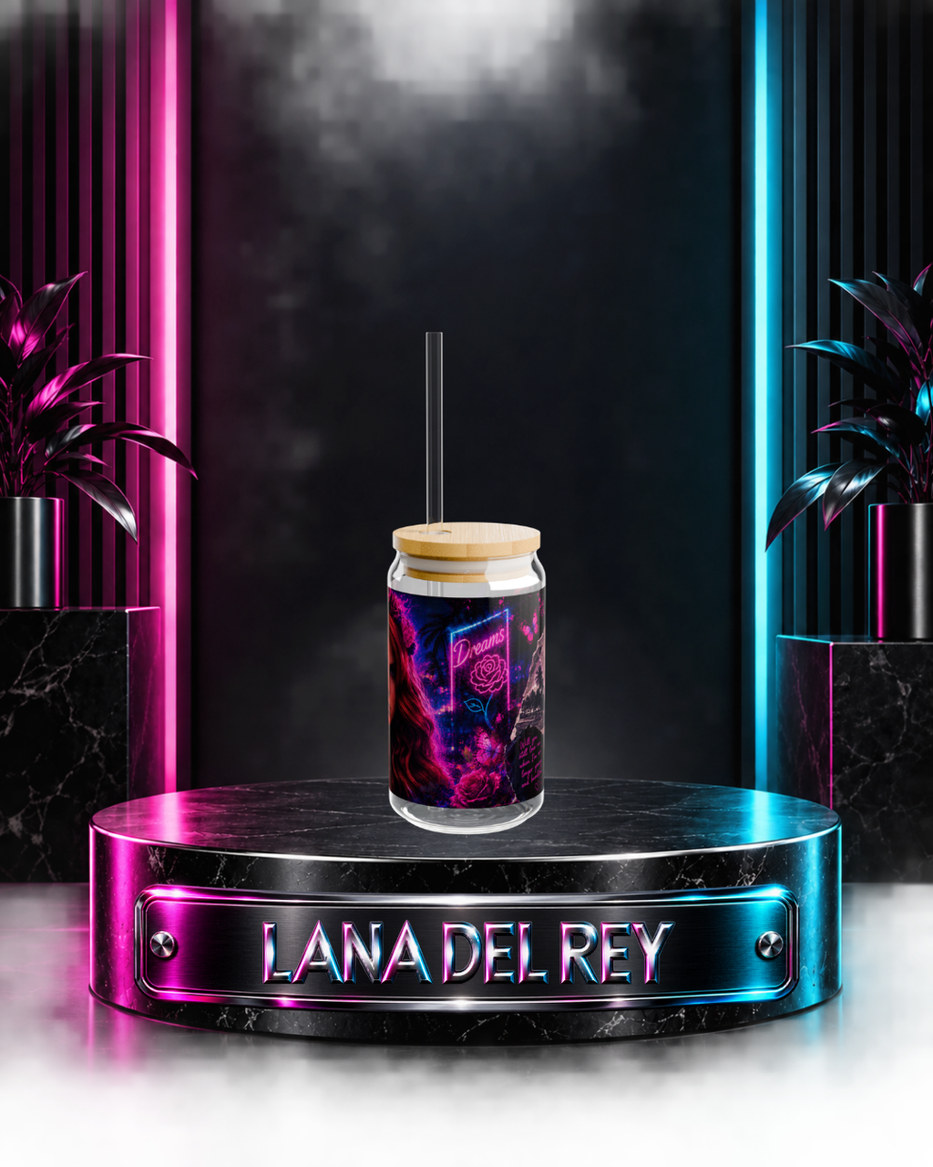 Lana Del Rey — Neon Dreams | 16oz Glass Can