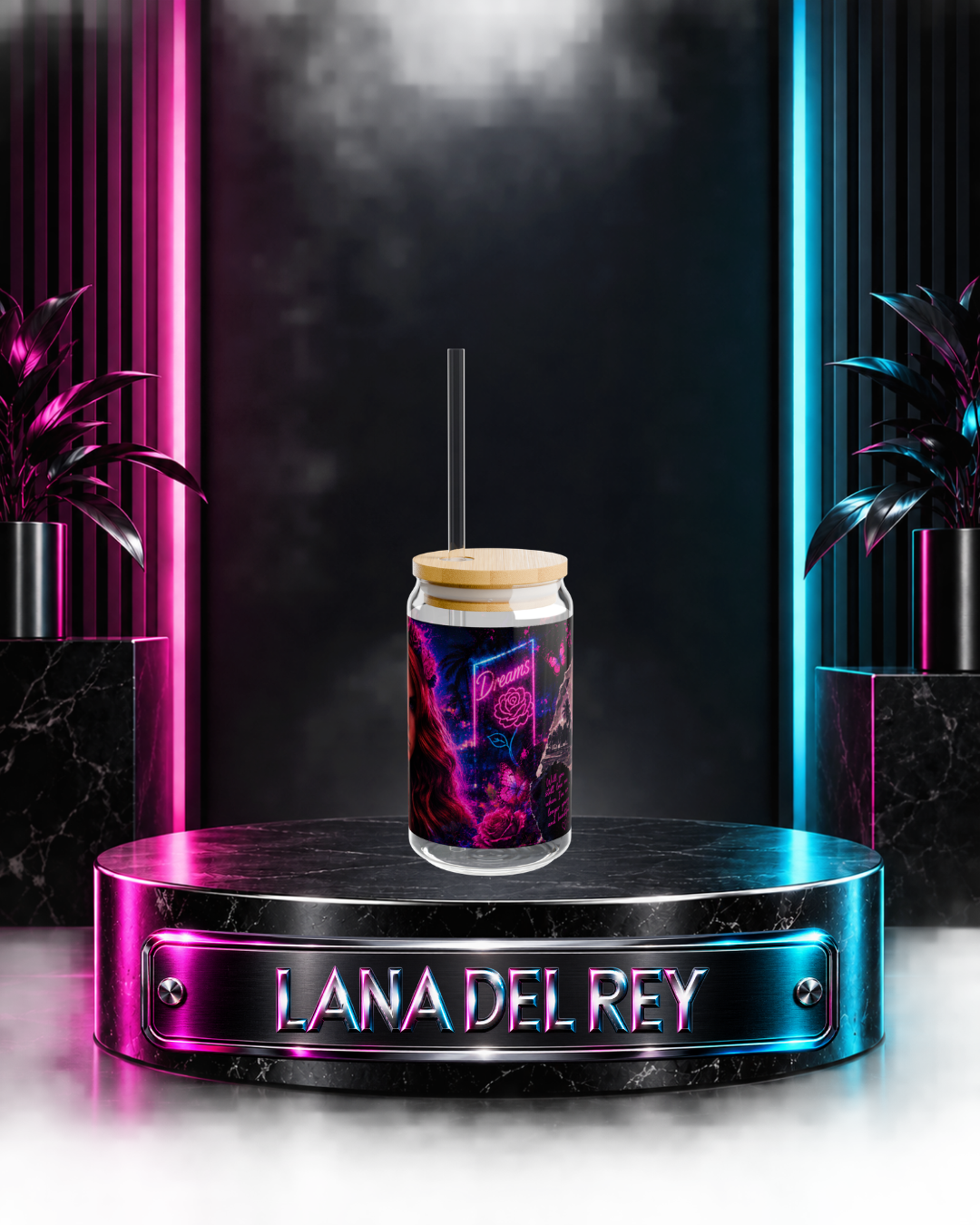 Lana Del Rey — Neon Dreams | 16oz Glass Can