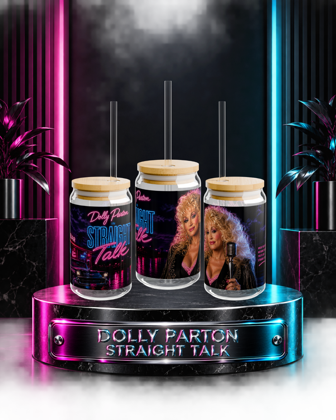 Dolly Parton — Straight Talk | 16oz Glass Can