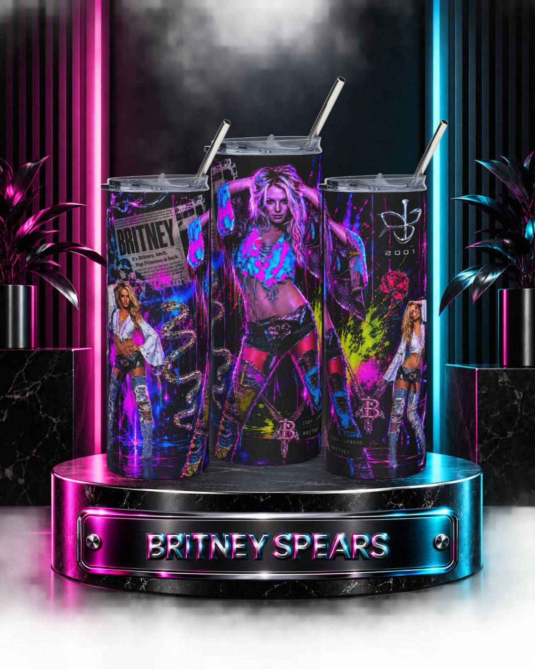 Britney Spears — Neon Rebellion | 20oz Tumbler