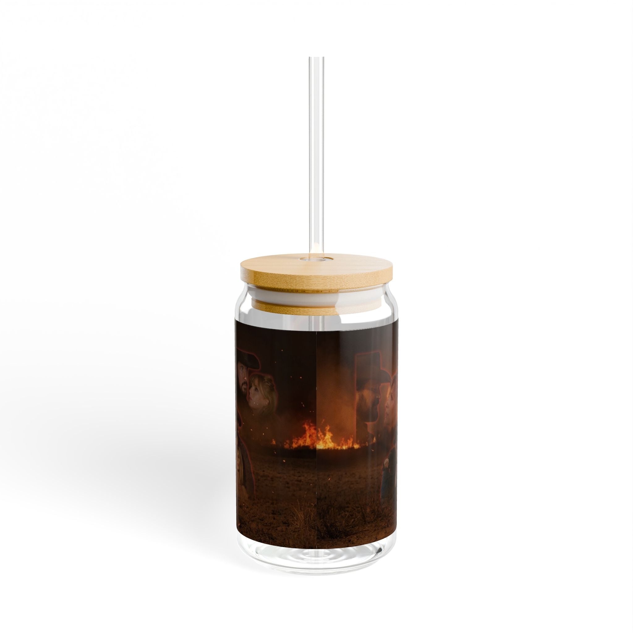 Yellowstone: Dutton Ranch — Western Ranch Fire Scene 16oz Glass Can